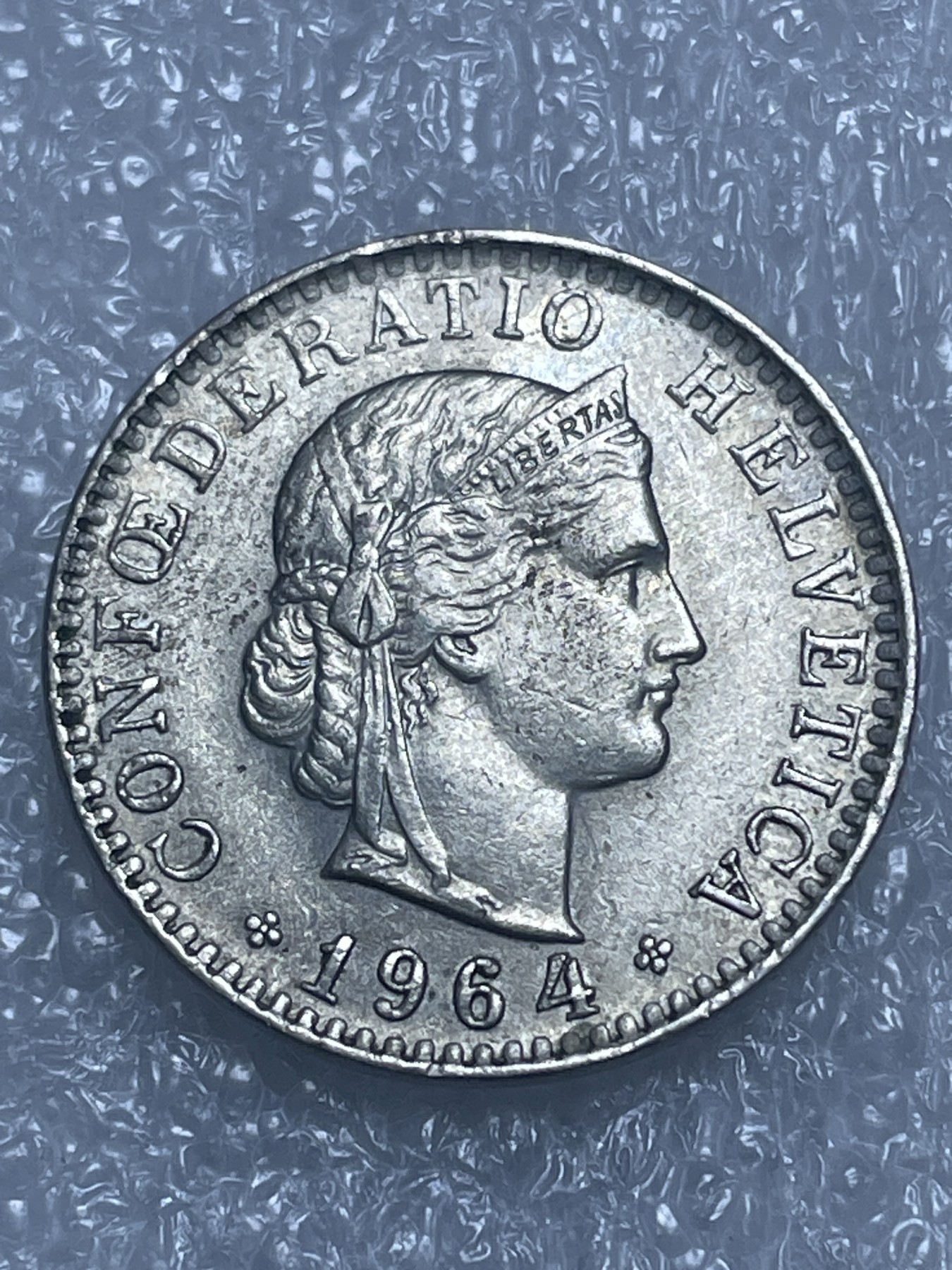 神仙姐姐散币好品专场第十九期（无佣金满邮自动发出 1964 年瑞士 20 生丁