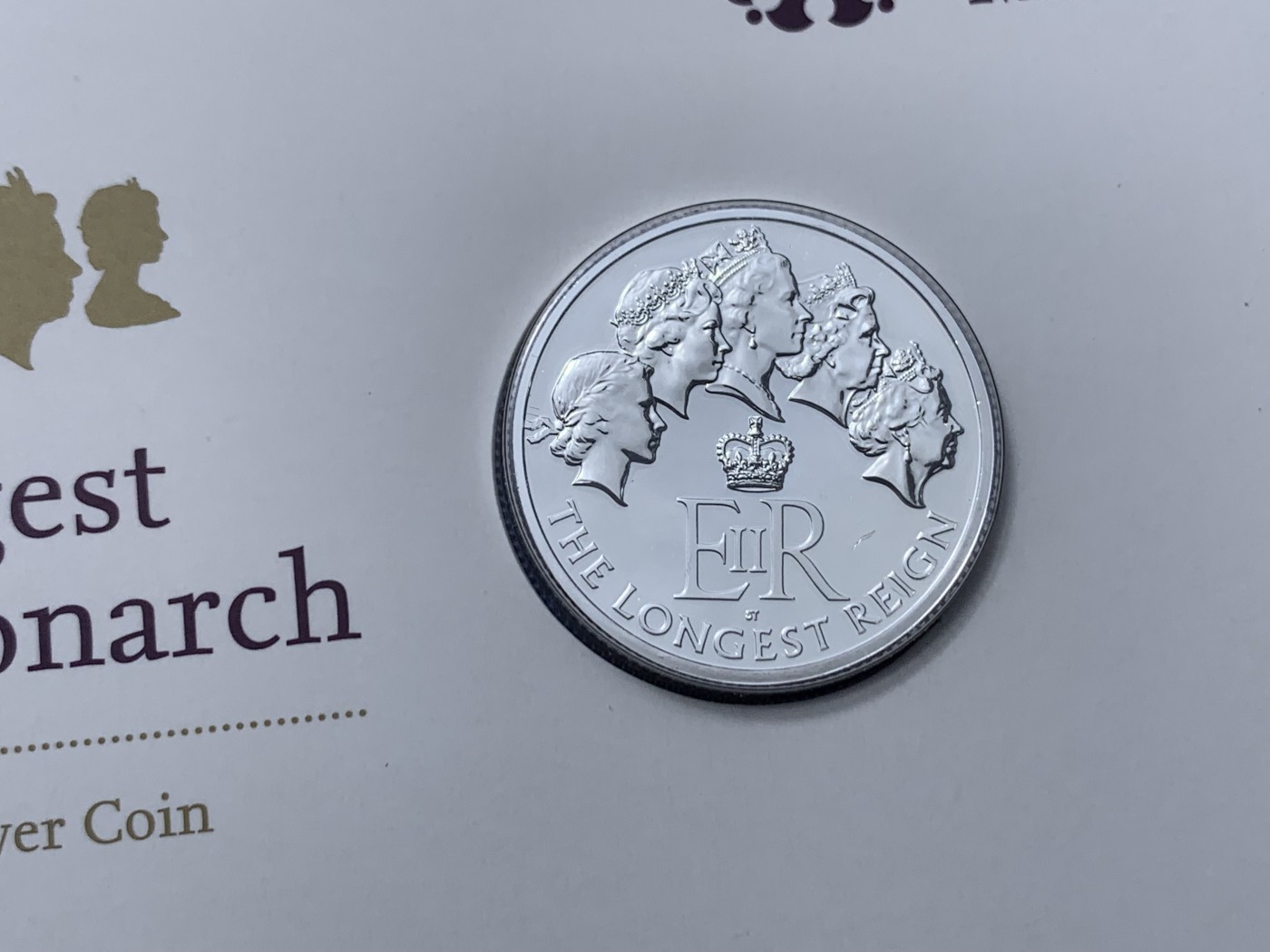 《竞宝斋》第235场-周日，周一，周二，周三 疯狂4连拍 (全场包邮) 英国 2015年 20英镑 伊丽莎白二世在位时间最长君主纪念 银币