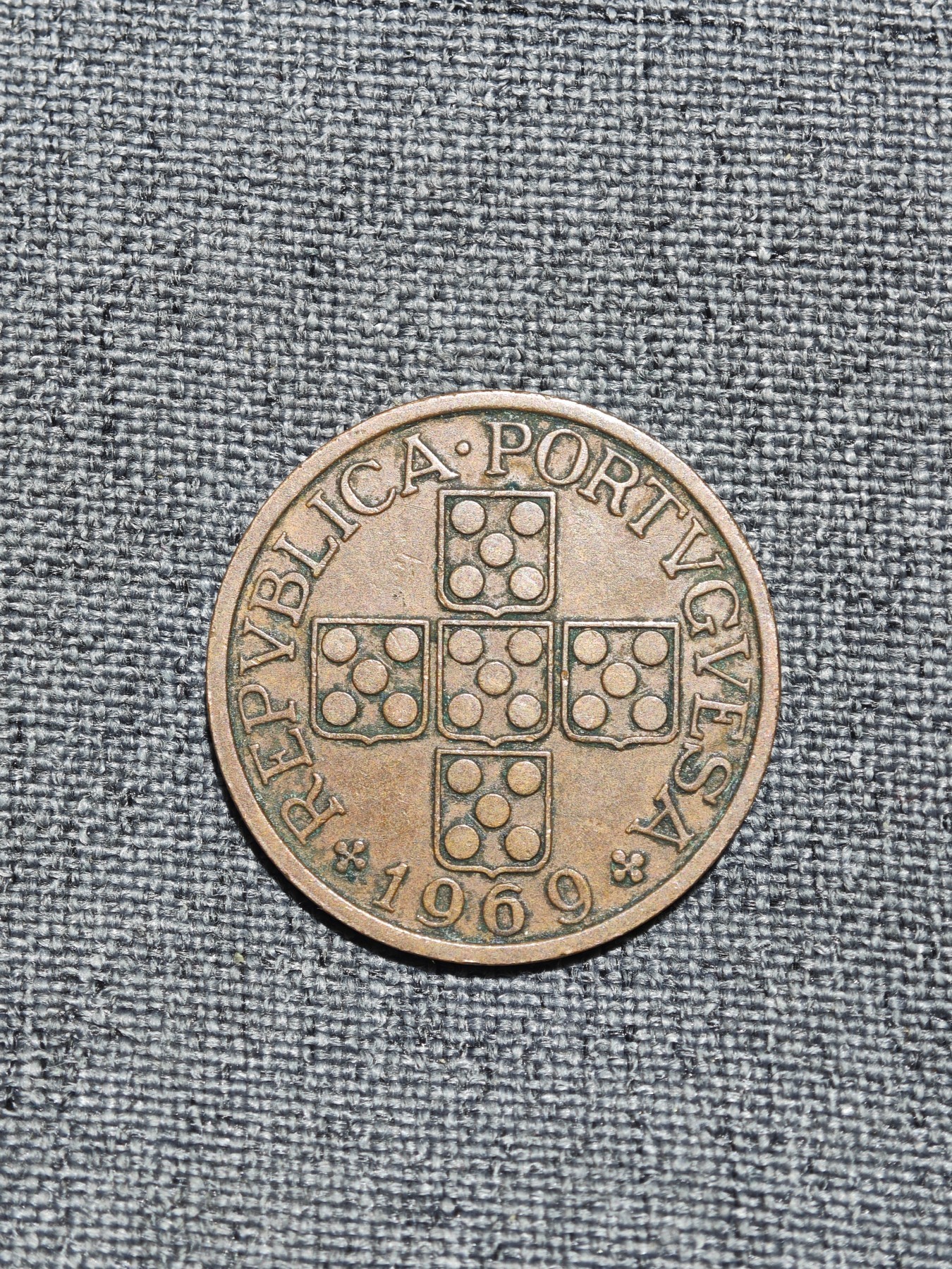 外国硬币收藏第8期 葡萄牙1969年1元铜币