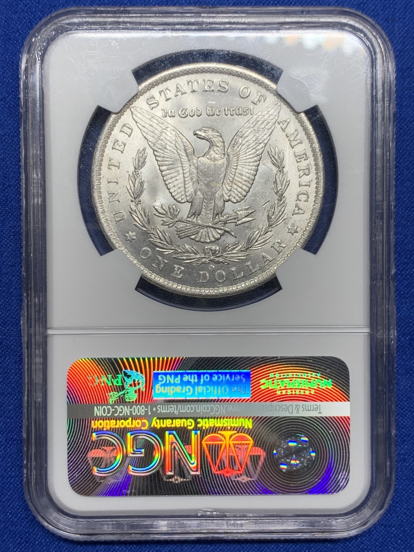 《竞宝斋》第235场-周日，周一，周二，周三 疯狂4连拍 (全场包邮) NGC-MS64 美国1885年摩根1美元 银光闪闪 MS-64标准分数 一步到位