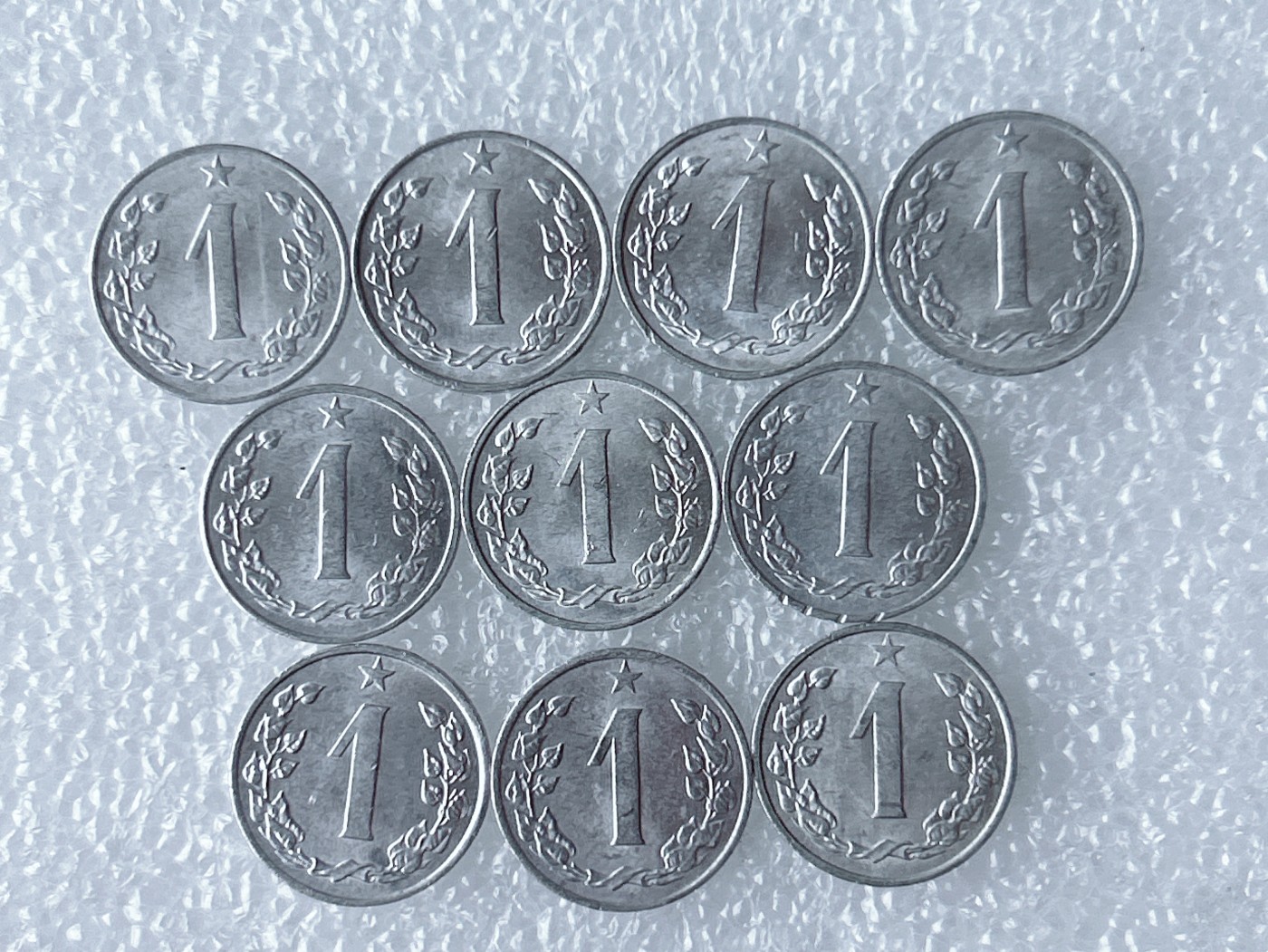 第一海外回流一元起拍收藏 散币场 第59期 捷克斯洛伐克1赫勒铝币 10枚