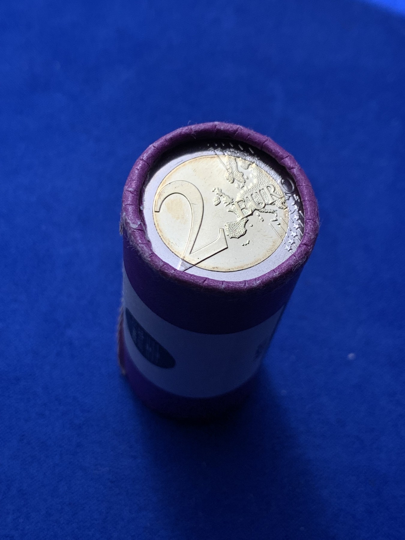 《竞宝斋》第235场-周日，周一，周二，周三 疯狂4连拍 (全场包邮) 2016年 法国欧洲杯2欧元纪念币（UEFA） 原卷未拆 25枚 面值50欧元