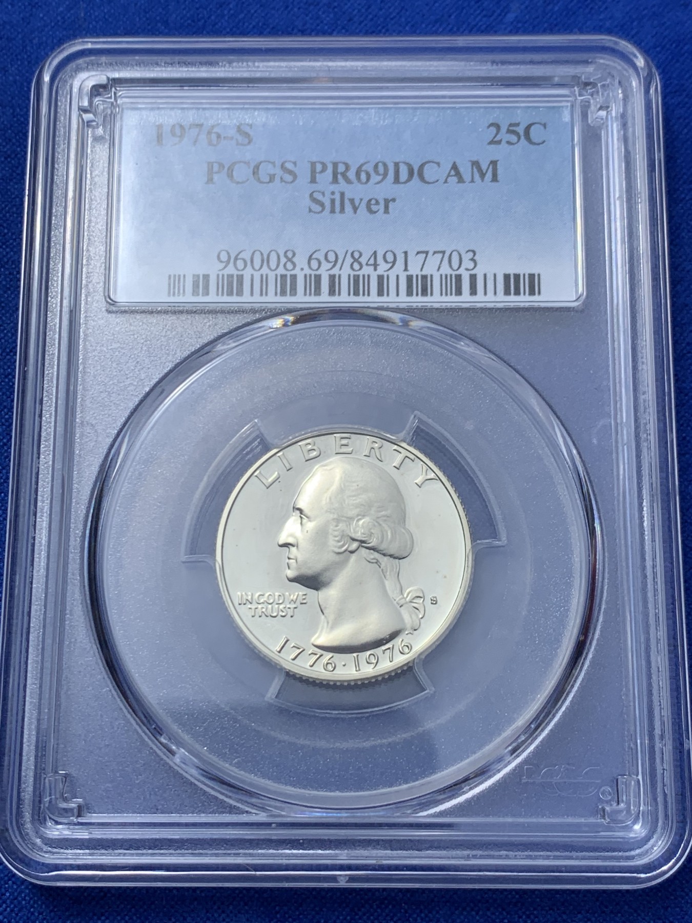 《竞宝斋》第235场-周日，周一，周二，周三 疯狂4连拍 (全场包邮) PCGS PR69 美国1976国庆精制银币