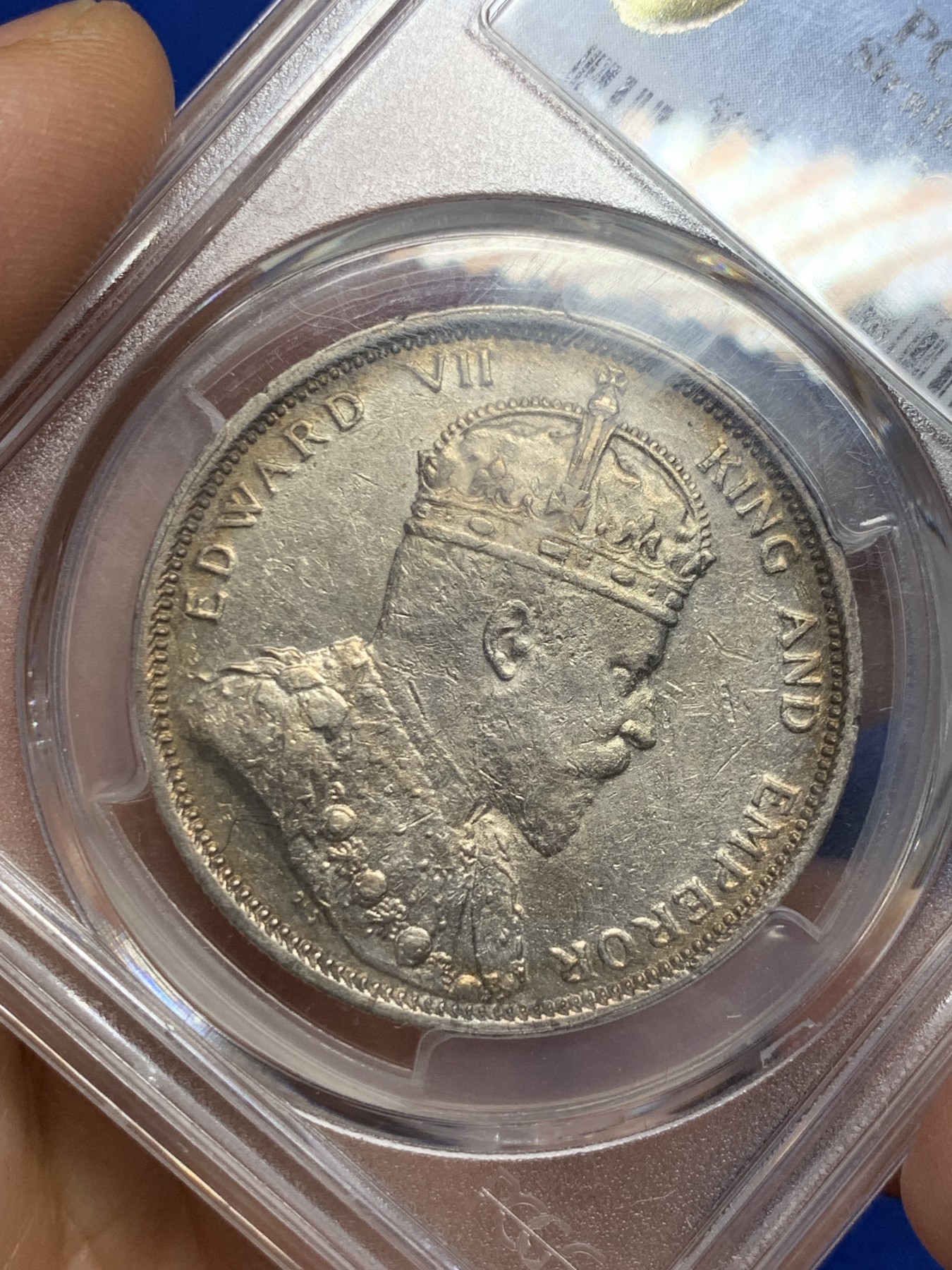 《竞宝斋》第235场-周日，周一，周二，周三 疯狂4连拍 (全场包邮) PCGS-AU53 海峡1903年爱德华七世一元