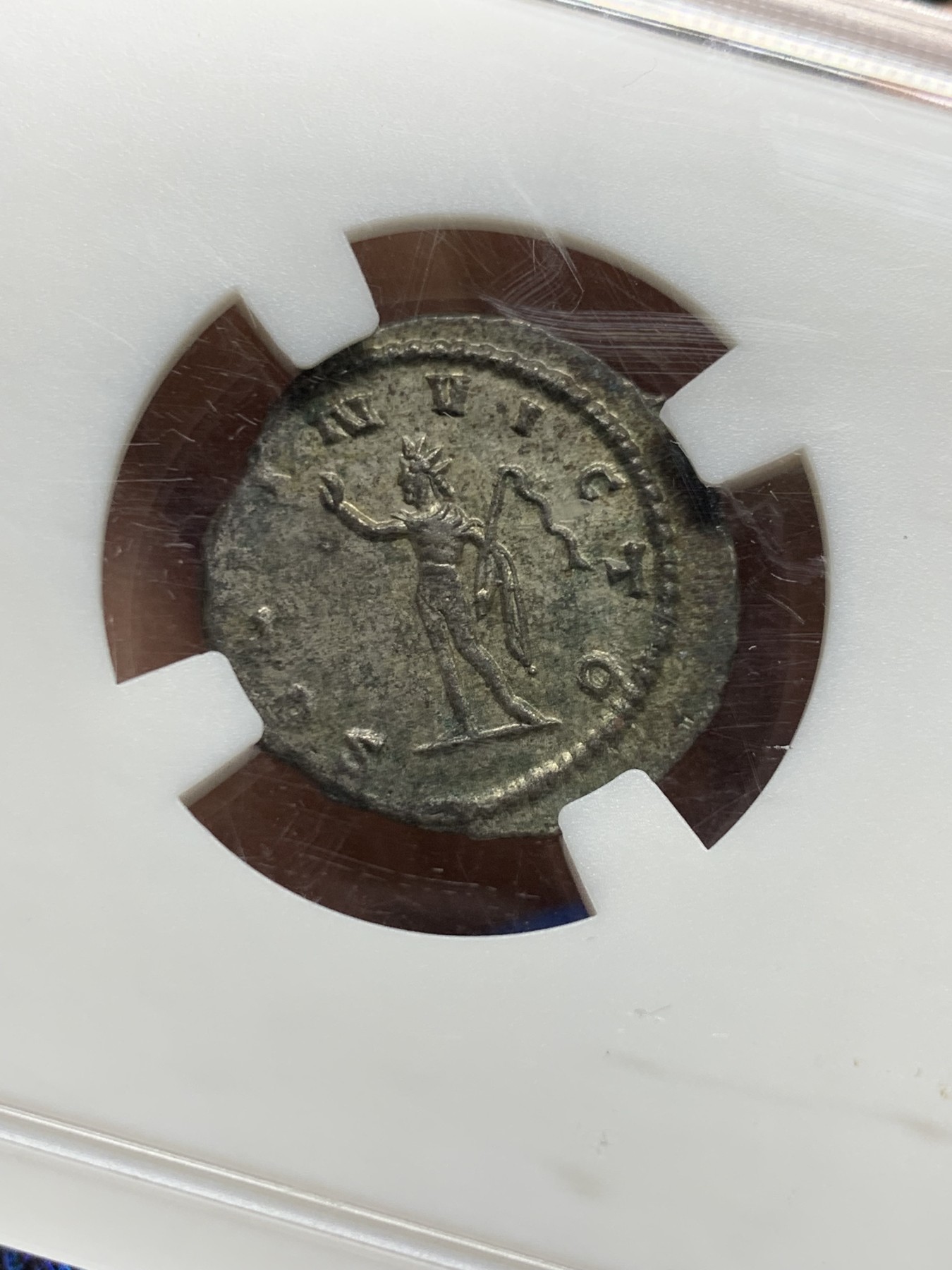 《竞宝斋》第235场-周日，周一，周二，周三 疯狂4连拍 (全场包邮) 众诚祥评 XF 古罗马帝国时代A.D.260-268 加里恩努斯洗银币