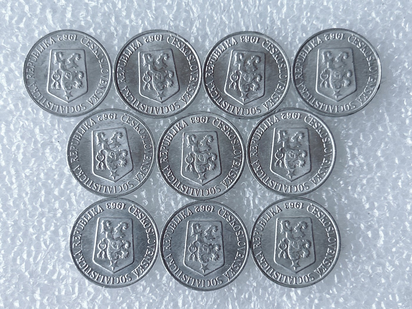 第一海外回流一元起拍收藏 散币场 第59期 捷克斯洛伐克1赫勒铝币 10枚