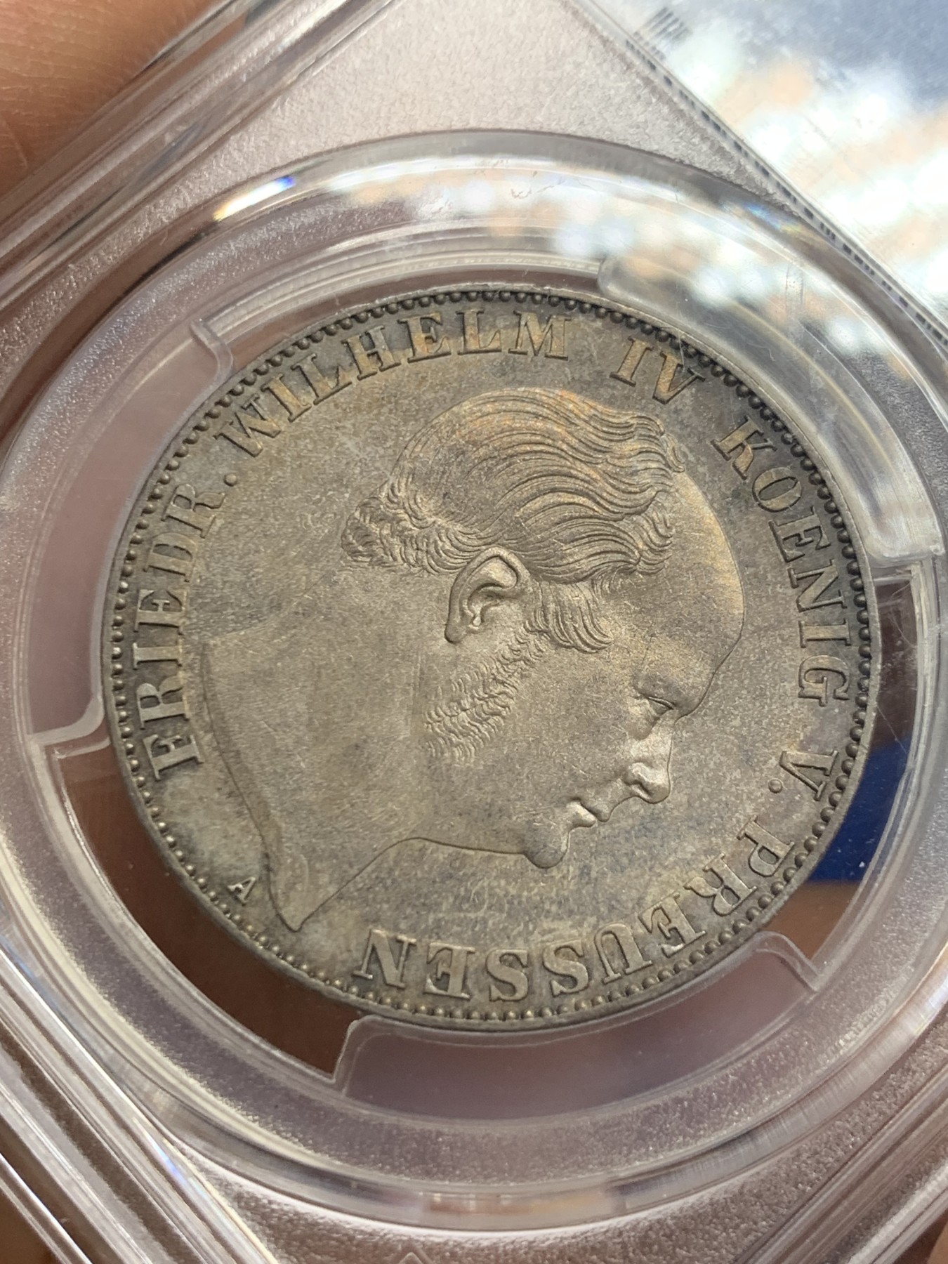 《竞宝斋》第235场-周日，周一，周二，周三 疯狂4连拍 (全场包邮) PCGS-MS65  德国 1859年 1泰勒 洋葱头泰勒 银币