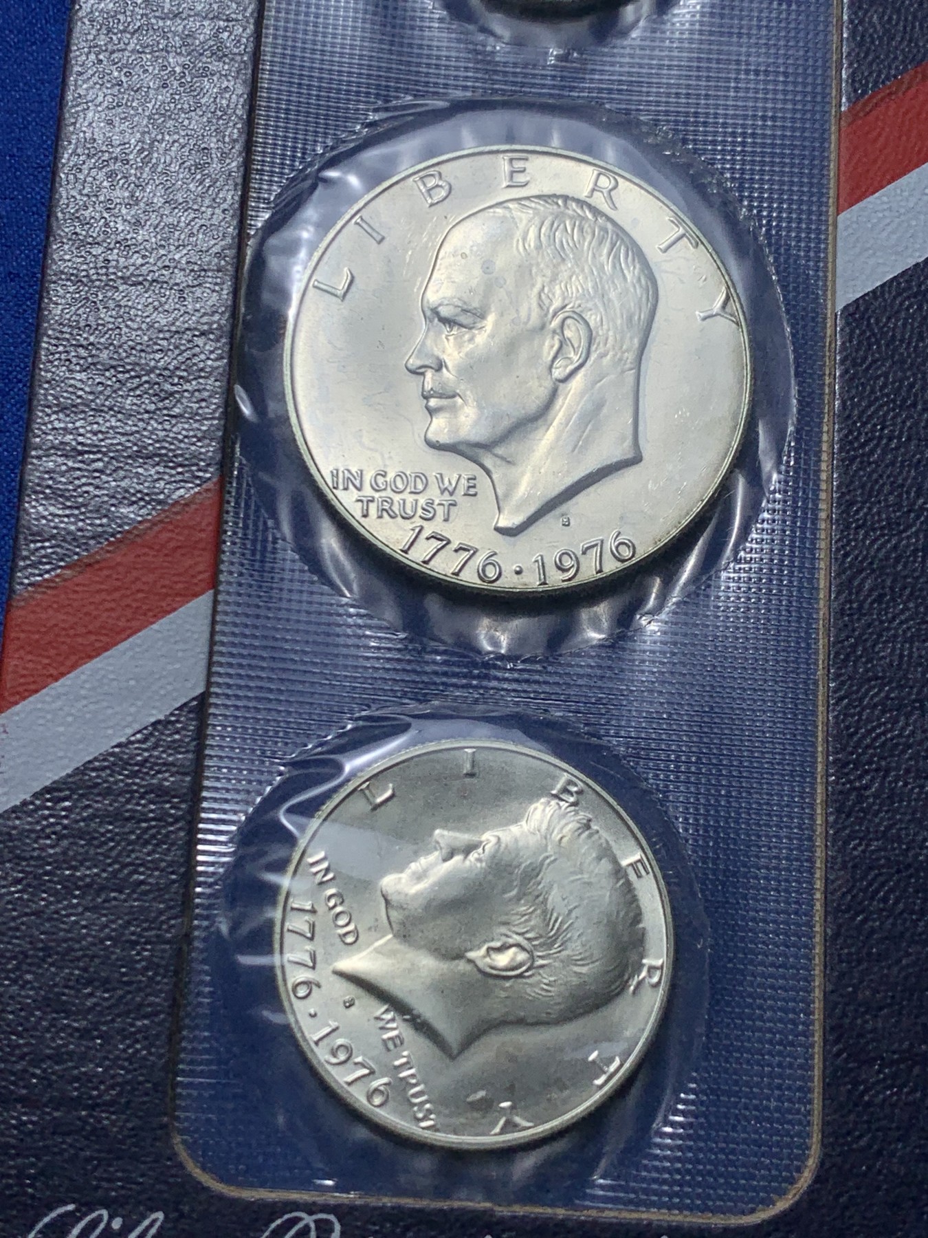 《竞宝斋》第235场-周日，周一，周二，周三 疯狂4连拍 (全场包邮) 美国1976年独立200周年纪念银币三枚套