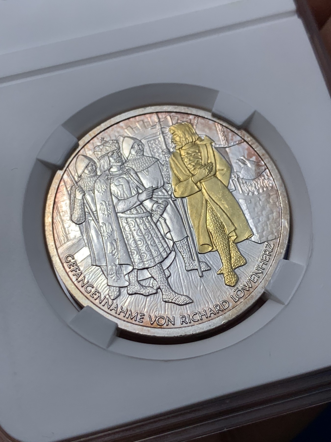 《竞宝斋》第235场-周日，周一，周二，周三 疯狂4连拍 (全场包邮) 奥地利 2009年 狮心王在杜恩施泰因 10欧元银币 UNC 边缘有氧化