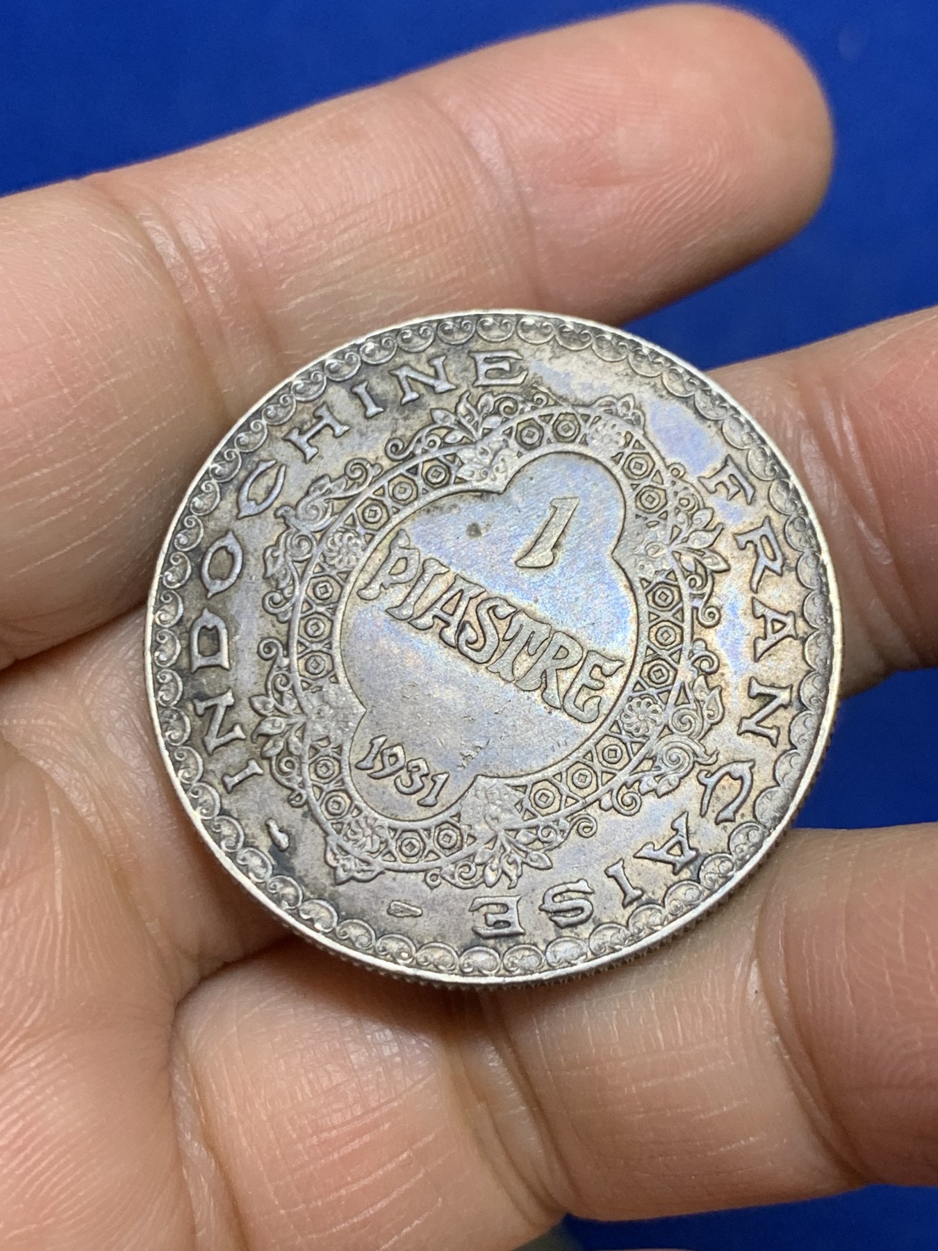 《竞宝斋》第235场-周日，周一，周二，周三 疯狂4连拍 (全场包邮) 法属印度支那1931年最后的坐洋女神银币 深包浆 底板带光