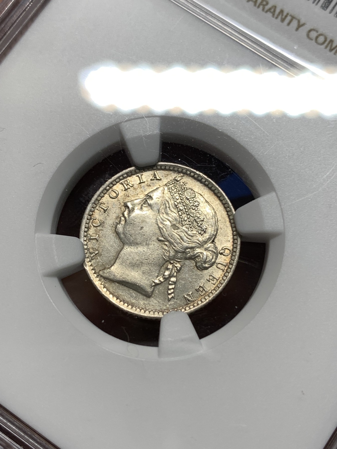 《竞宝斋》第235场-周日，周一，周二，周三 疯狂4连拍 (全场包邮) NGC  UNCD   1900年英属海峡10分银币  细节没话说，性价比较高