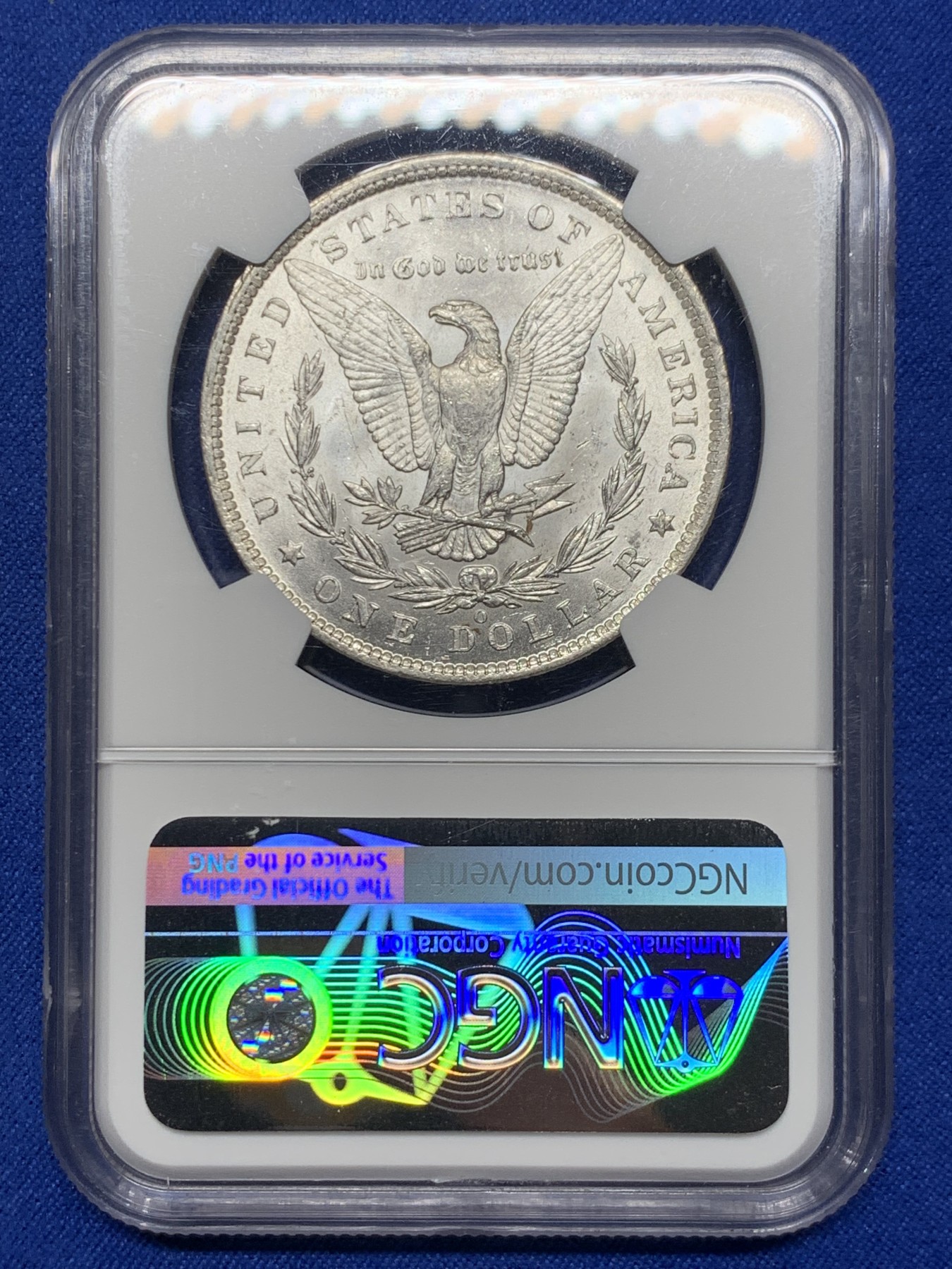 《竞宝斋》第235场-周日，周一，周二，周三 疯狂4连拍 (全场包邮) NGC-MS62 美国1885年O版摩根银元