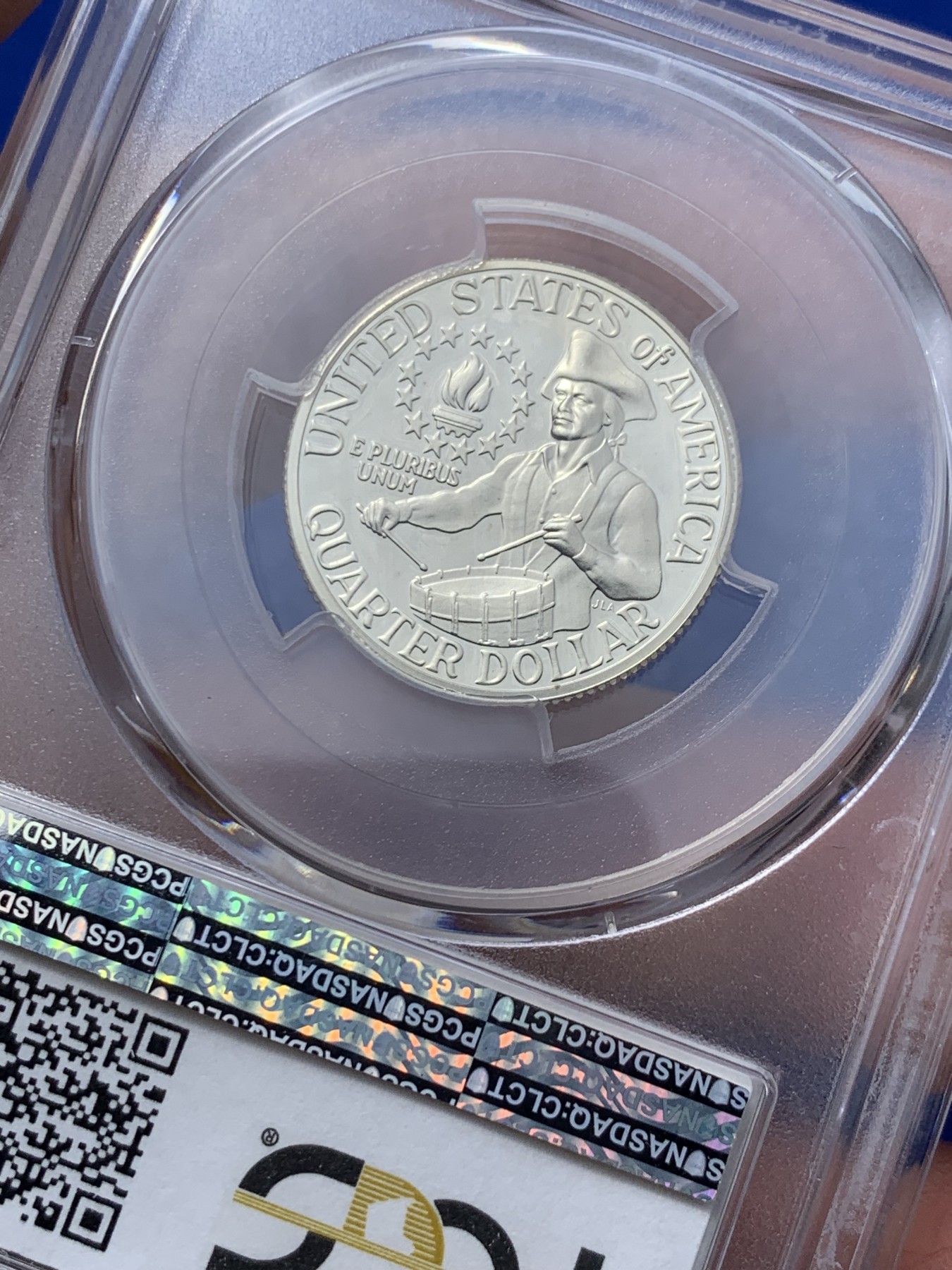 《竞宝斋》第235场-周日，周一，周二，周三 疯狂4连拍 (全场包邮) PCGS PR69 美国1976国庆精制银币