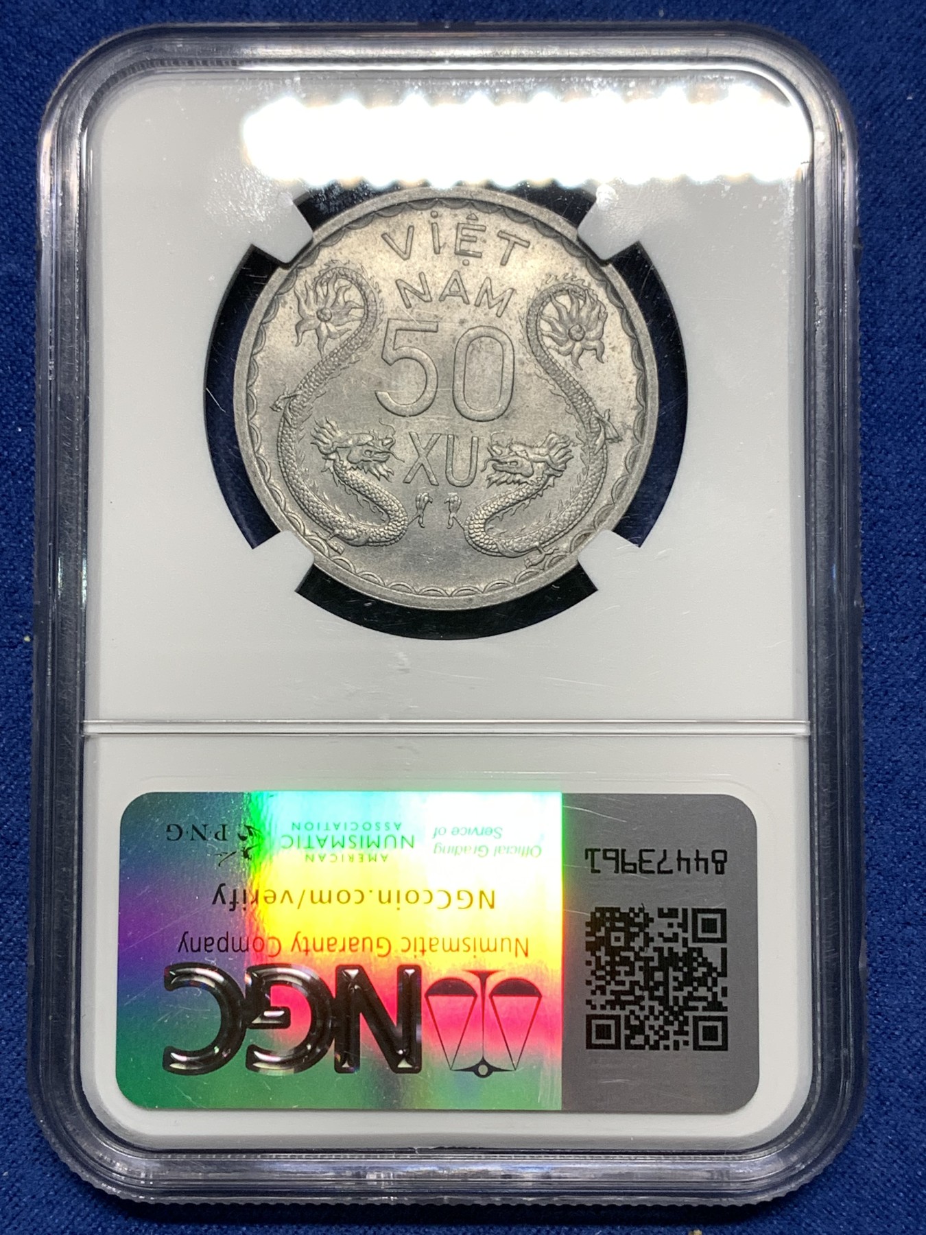 《竞宝斋》第235场-周日，周一，周二，周三 疯狂4连拍 (全场包邮) NGC MS64 越南1953三美女50苏经典双龙铝币