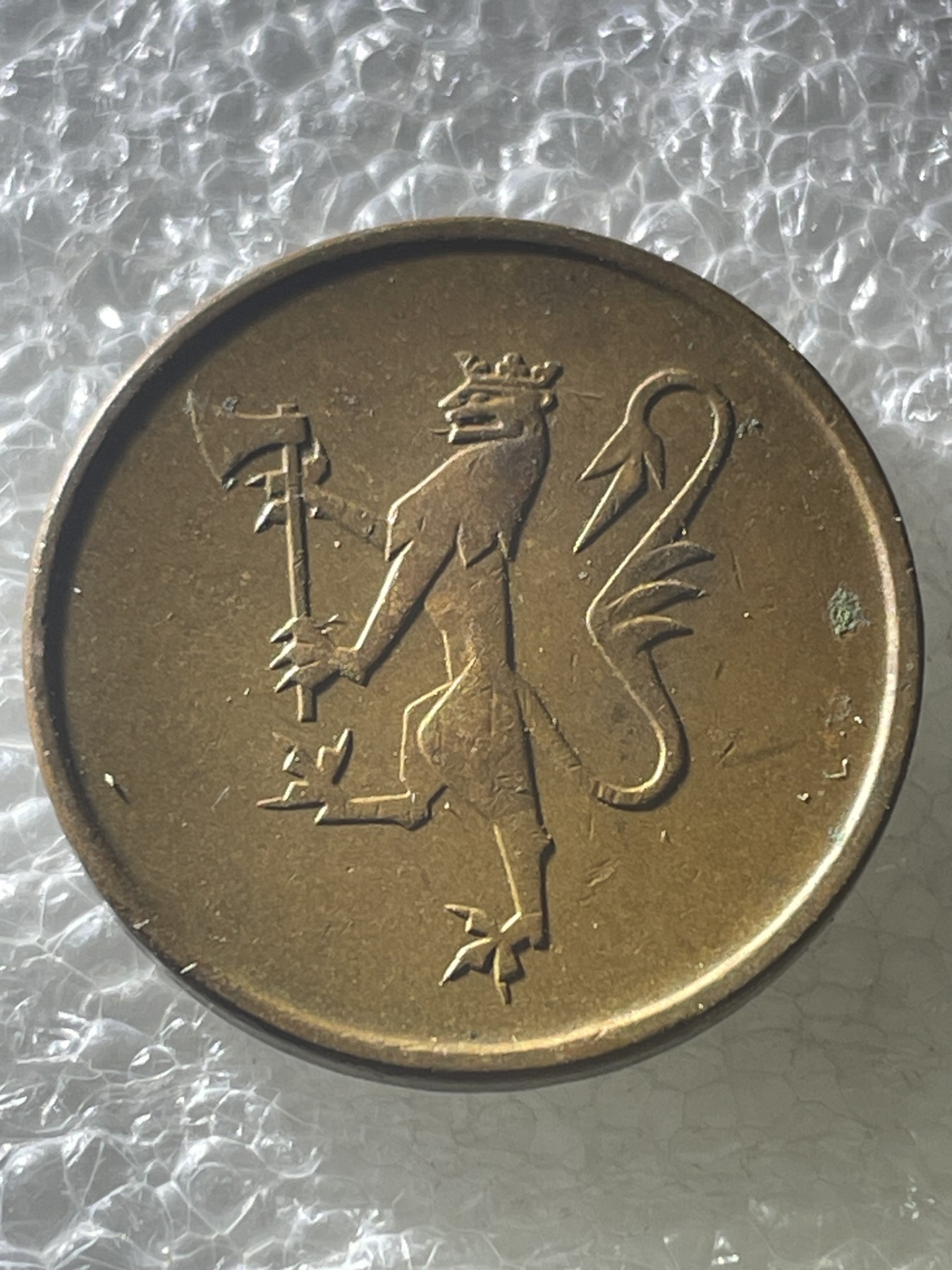 神仙姐姐散币好品专场第十九期（无佣金满邮自动发出 1975 年挪威 5 欧尔