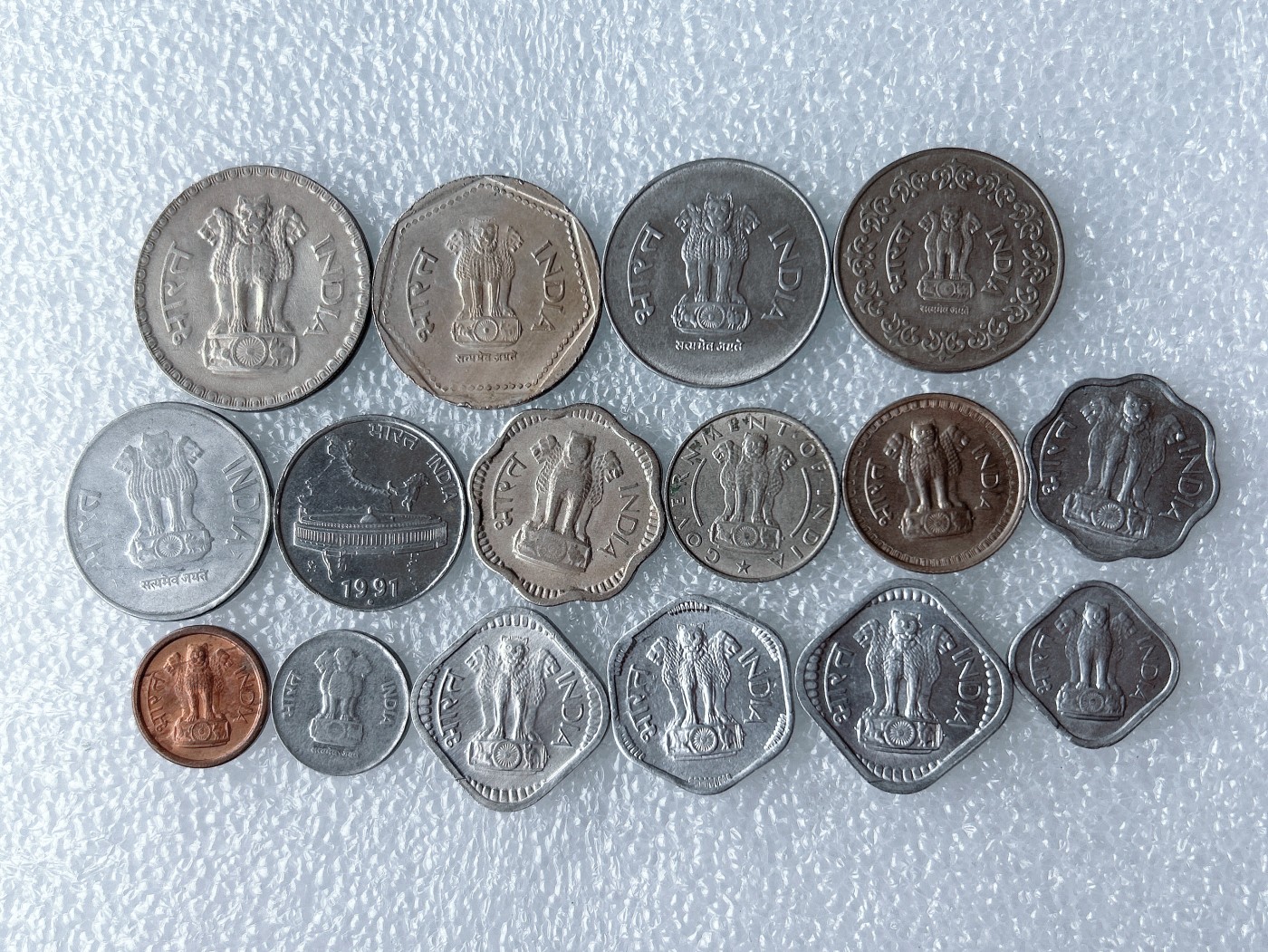 第一海外回流一元起拍收藏 散币场 第59期 印度硬币 16枚 无重复