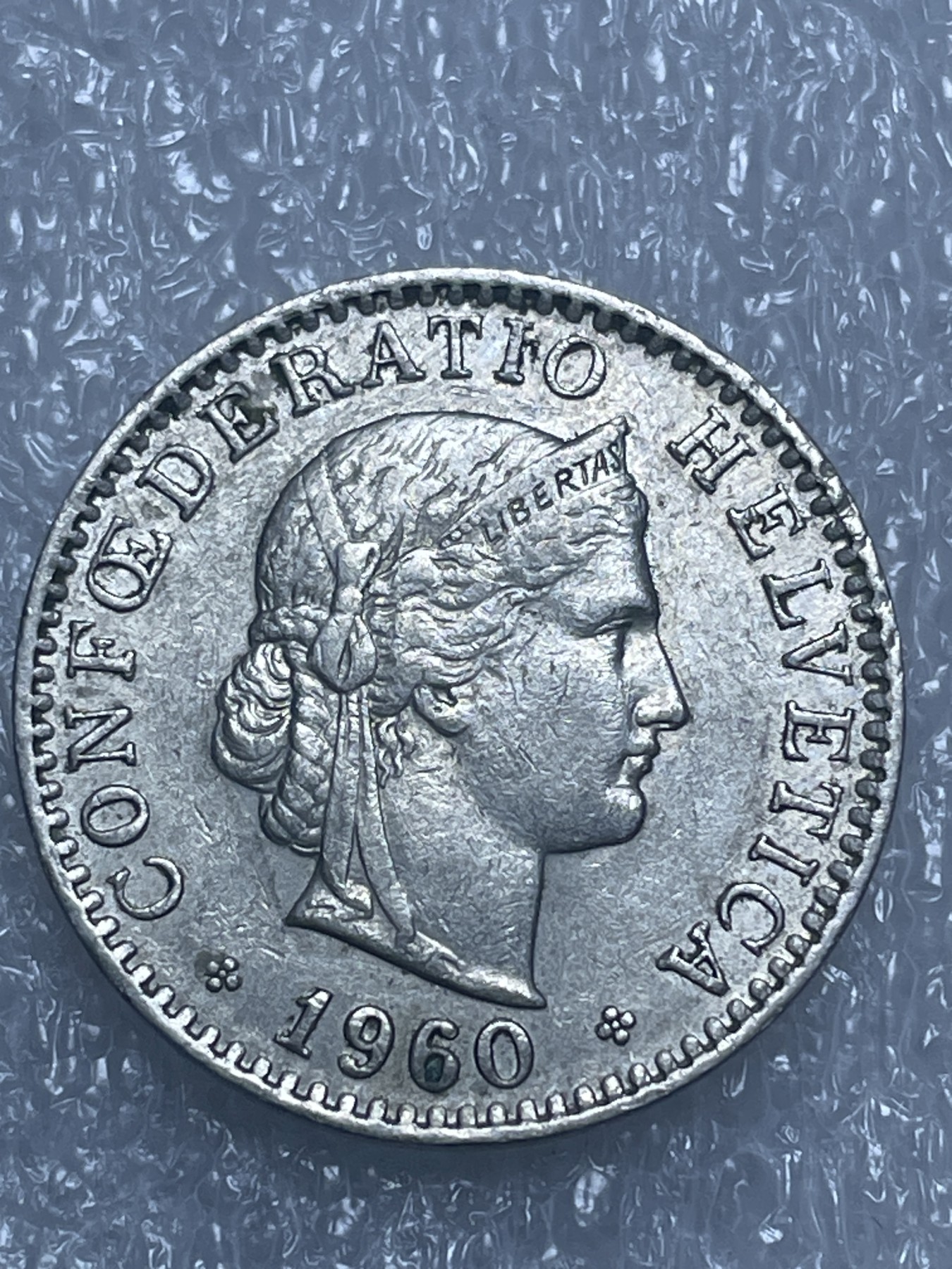 神仙姐姐散币好品专场第十九期（无佣金满邮自动发出 1960 年瑞士 20 生丁