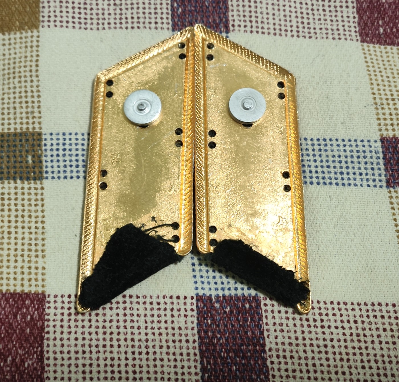 仁孝堂徽章红藏拍卖(第二场) 苏联M69 炮兵军官领章一副