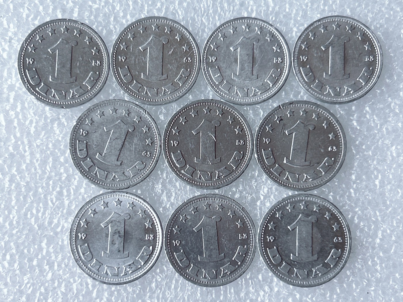 第一海外回流一元起拍收藏 散币场 第59期 南斯拉夫1帕拉 10枚