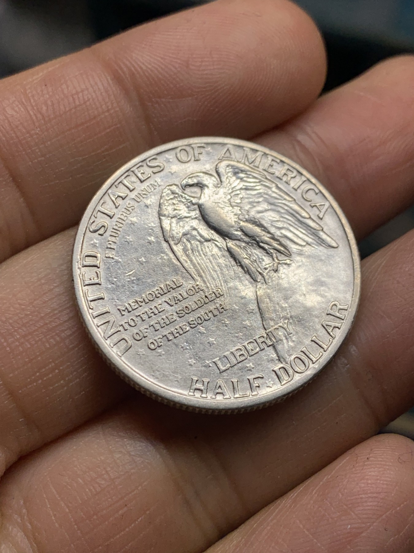 《竞宝斋》第235场-周日，周一，周二，周三 疯狂4连拍 (全场包邮) 1925石山半美元纪念币（少见）