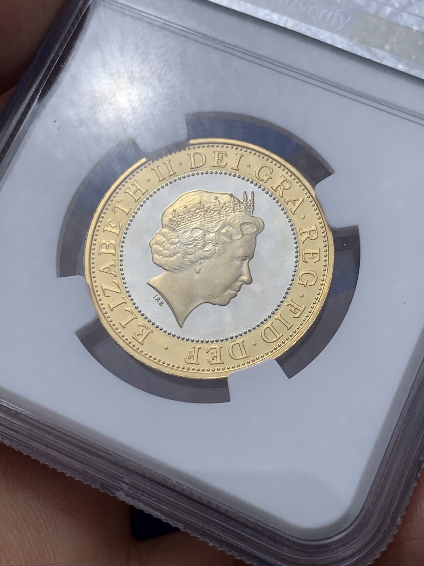 《竞宝斋》第235场-周日，周一，周二，周三 疯狂4连拍 (全场包邮) NGC-PF67UC 英国1999年橄榄球世界杯双色纪念银币