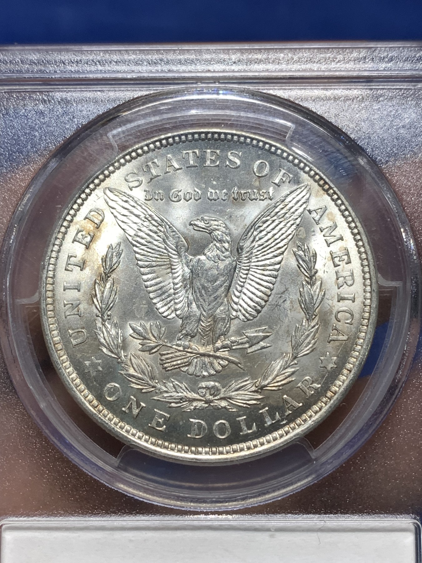 《竞宝斋》第235场-周日，周一，周二，周三 疯狂4连拍 (全场包邮) PCGS-MS63 1921美国摩根银币 1美元
