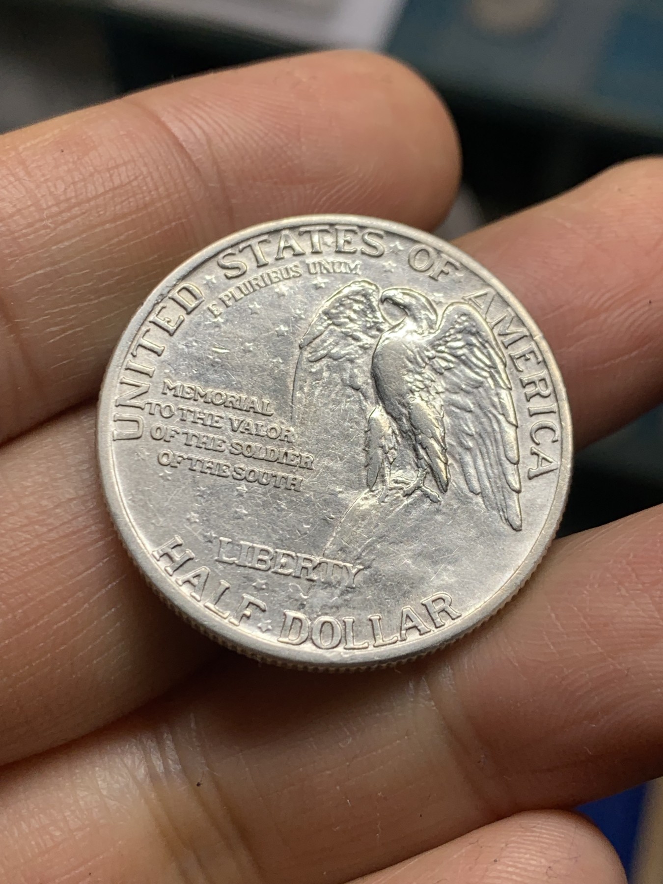 《竞宝斋》第235场-周日，周一，周二，周三 疯狂4连拍 (全场包邮) 1925石山半美元纪念币（少见）