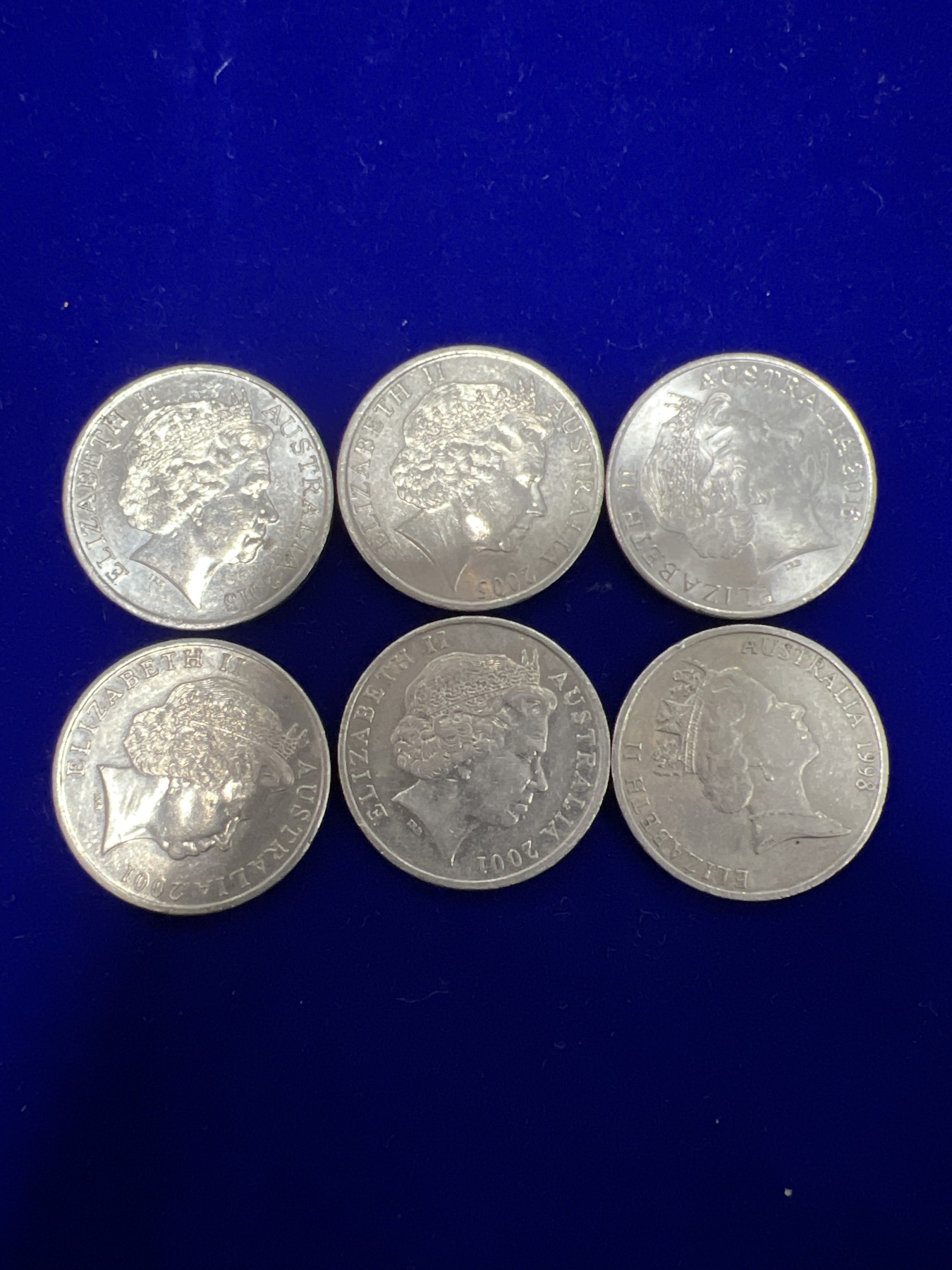 飞翔风筝第十场世界钱币 澳大利亚6枚不通年份