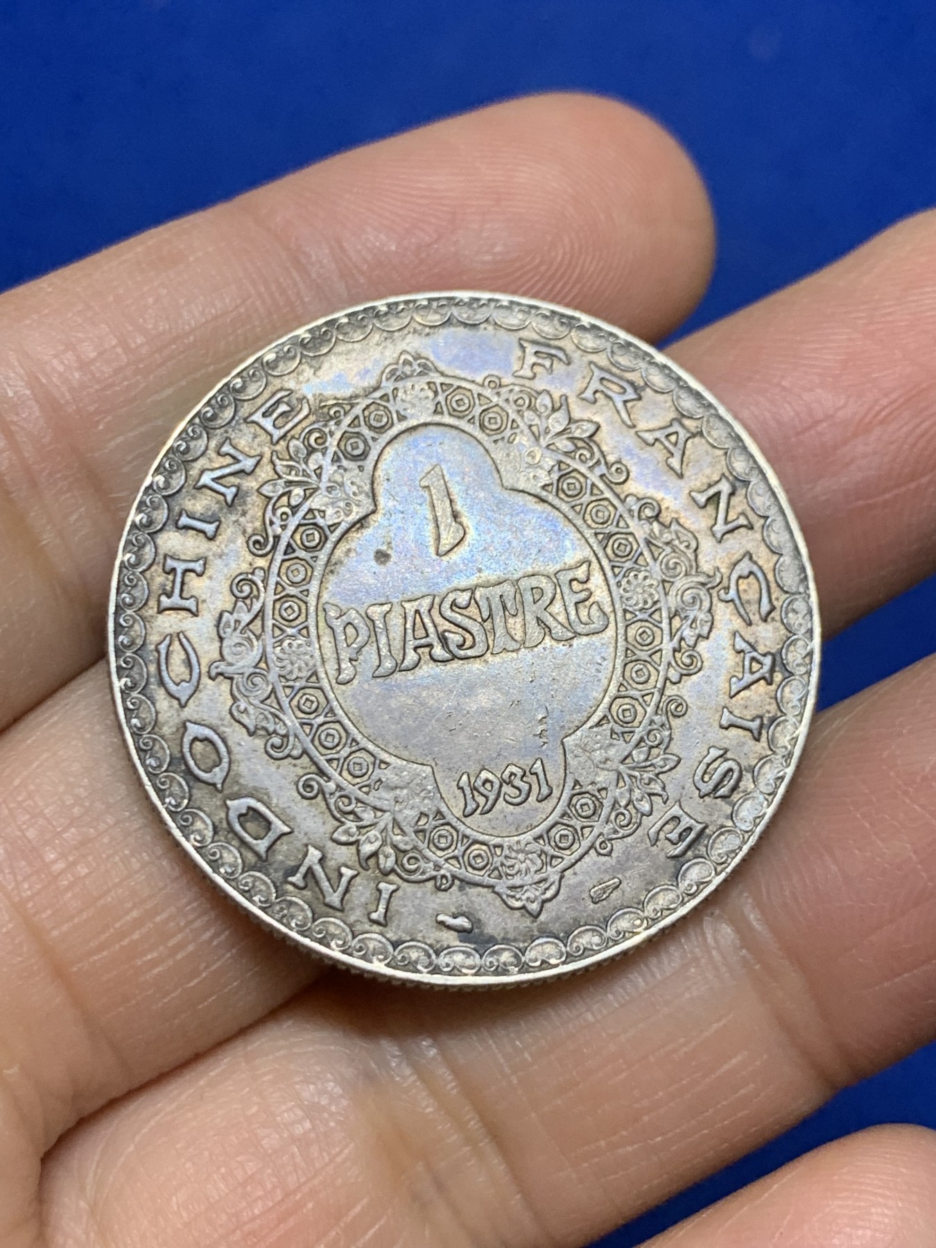 《竞宝斋》第235场-周日，周一，周二，周三 疯狂4连拍 (全场包邮) 法属印度支那1931年最后的坐洋女神银币 深包浆 底板带光