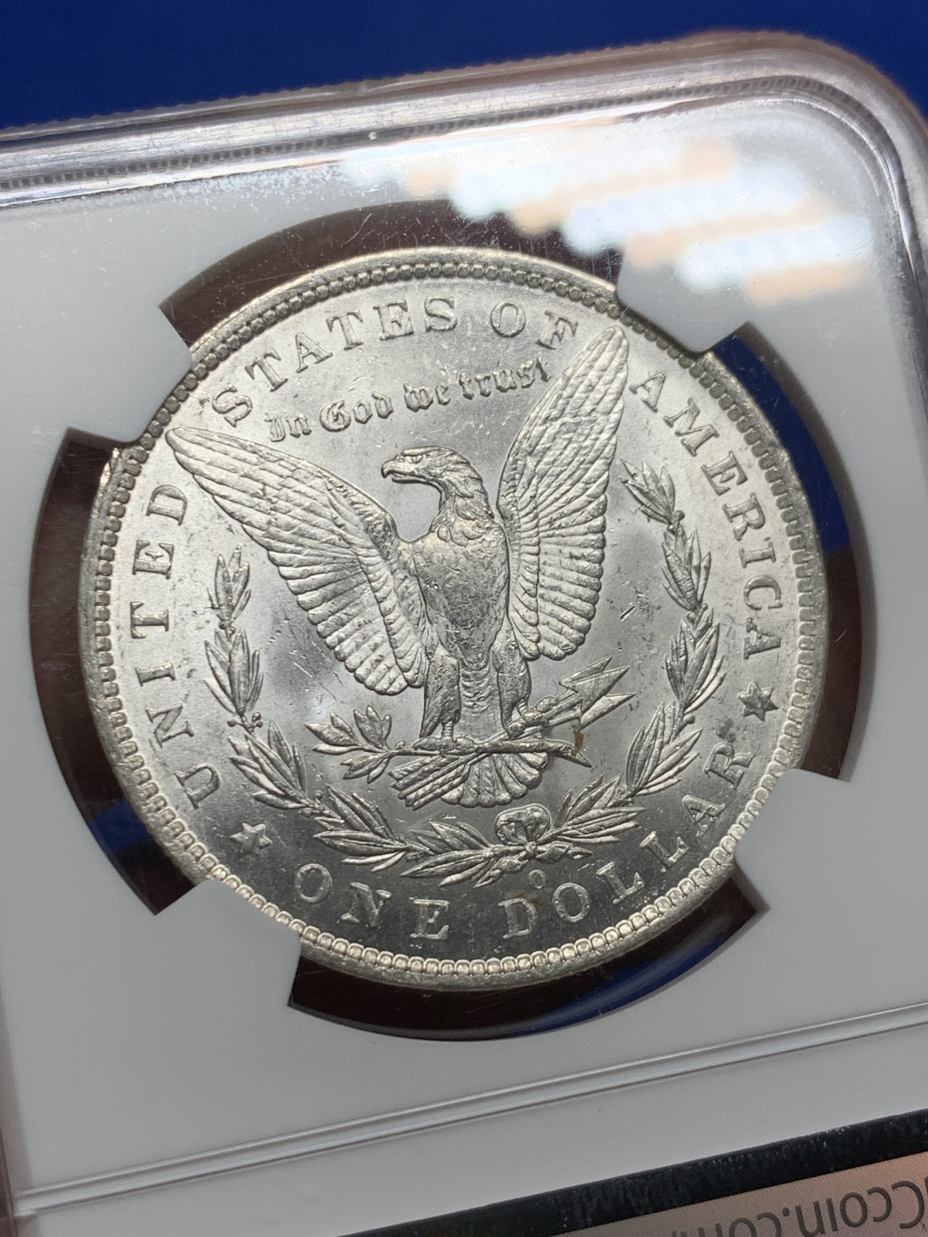 《竞宝斋》第235场-周日，周一，周二，周三 疯狂4连拍 (全场包邮) NGC-MS62 美国1885年O版摩根银元