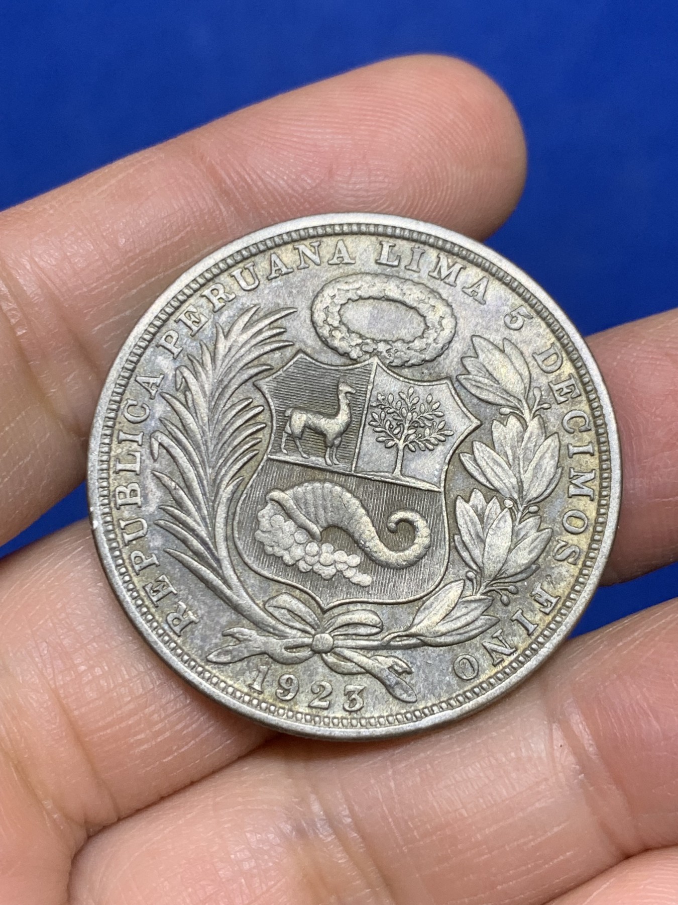 《竞宝斋》第235场-周日，周一，周二，周三 疯狂4连拍 (全场包邮) 秘鲁1923年女神坐洋1索尔银币