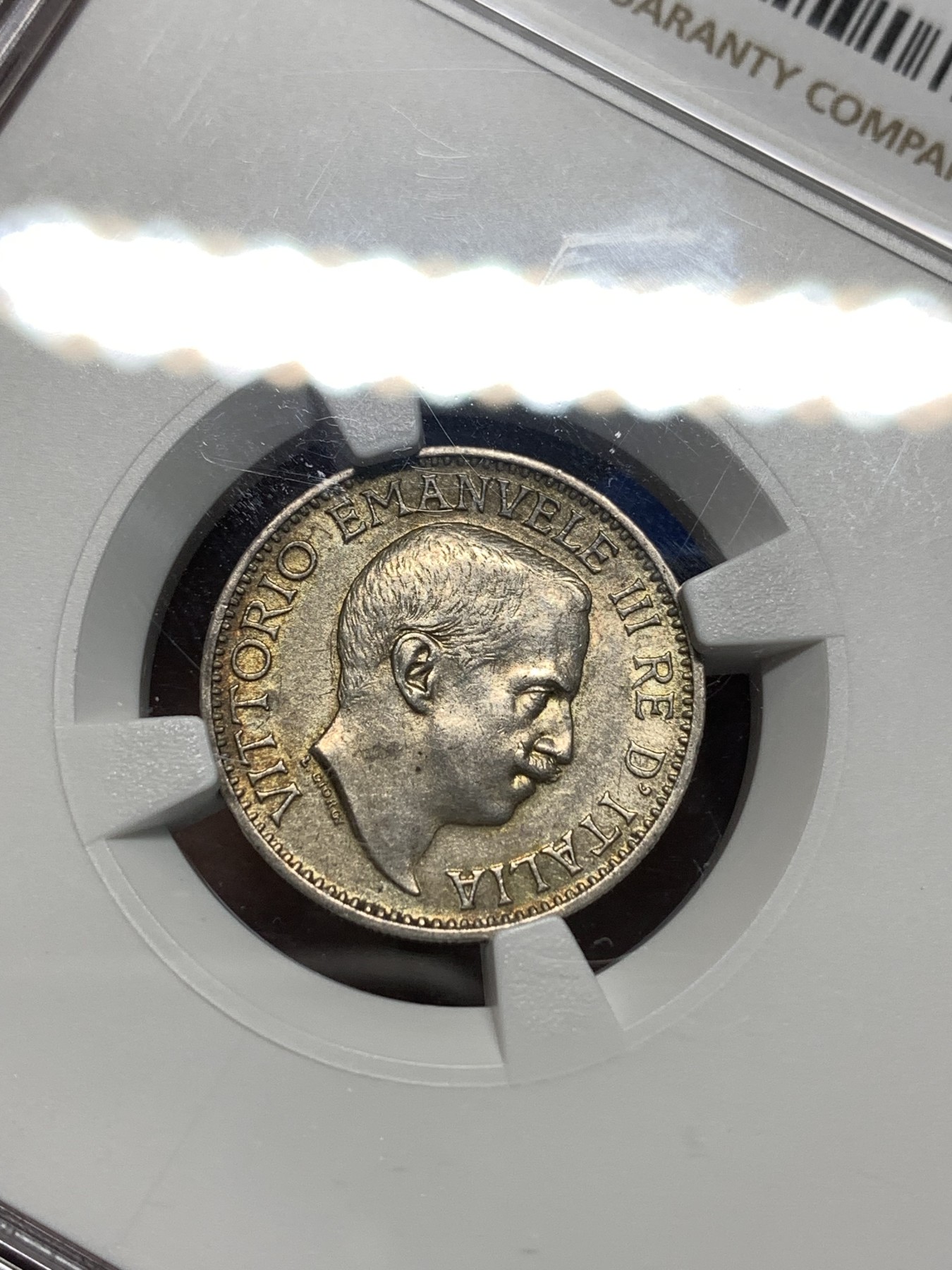 《竞宝斋》第235场-周日，周一，周二，周三 疯狂4连拍 (全场包邮) NGC-AU58 意属索马里1/4卢比银币