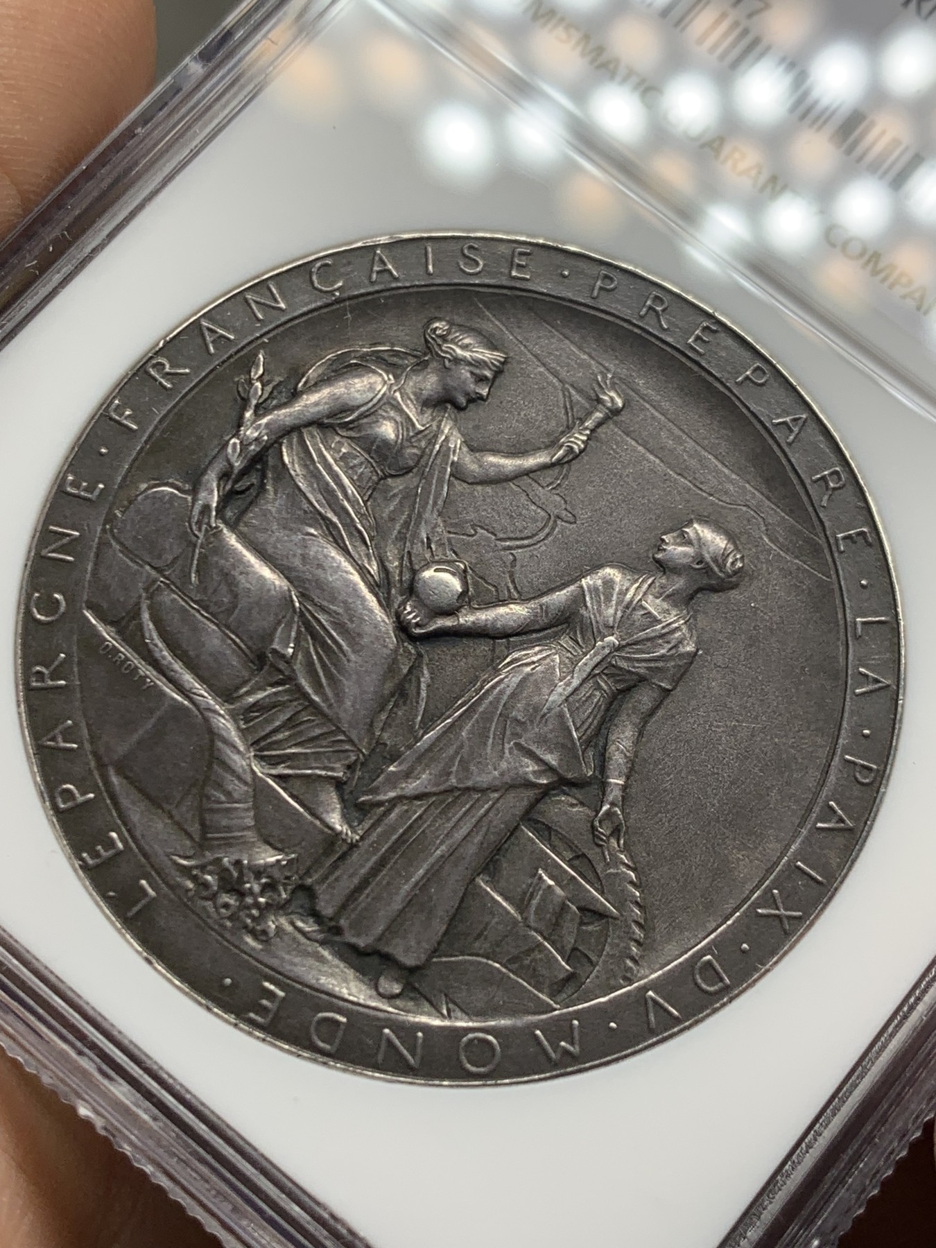 《竞宝斋》第235场-周日，周一，周二，周三 疯狂4连拍 (全场包邮) NGC MS64 罗蒂版苏伊士运河银章加厚版48.2g 高分深包浆