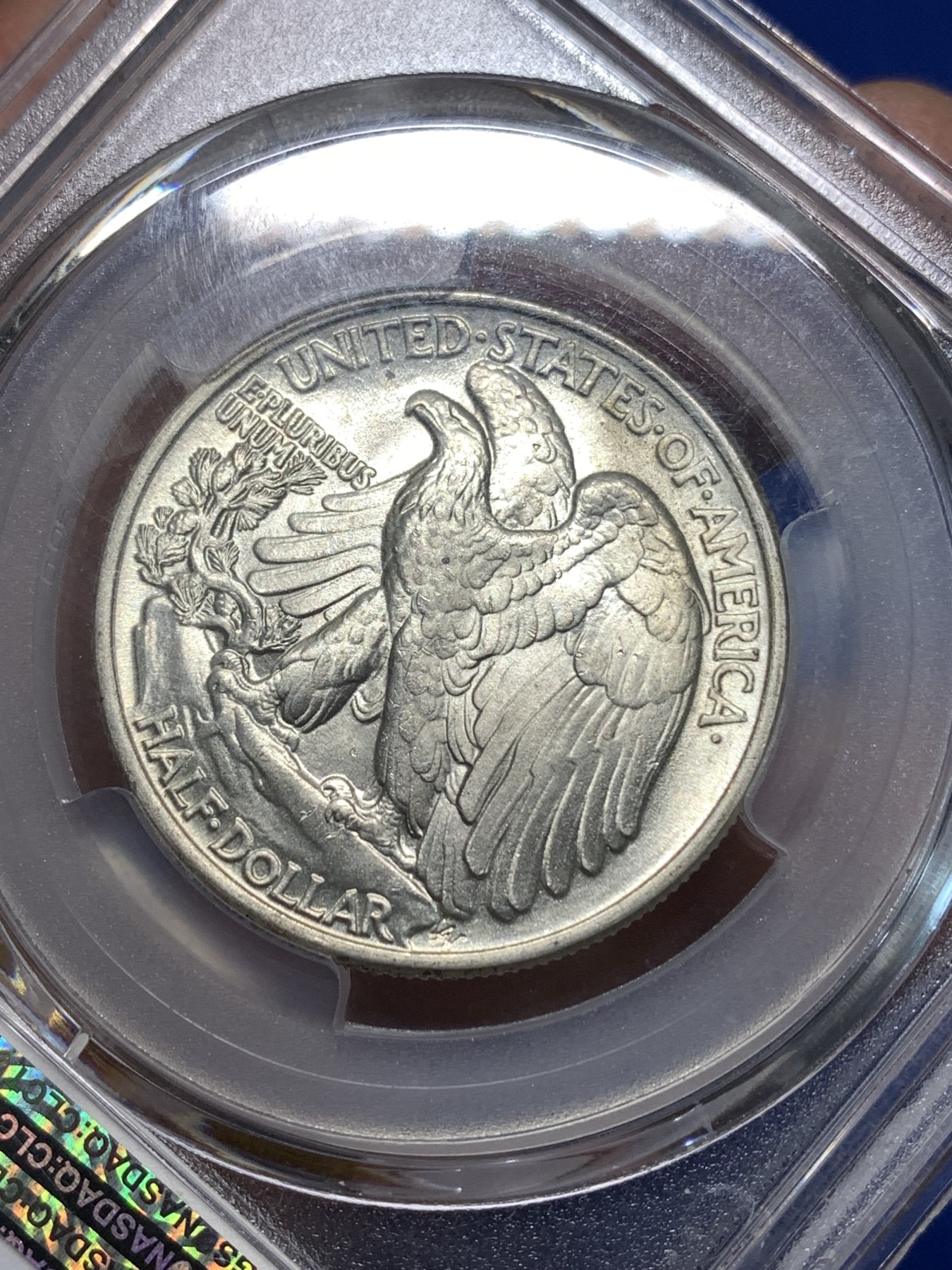 《竞宝斋》第235场-周日，周一，周二，周三 疯狂4连拍 (全场包邮) PCGS MS64 美国1946年行走女神半美元银币