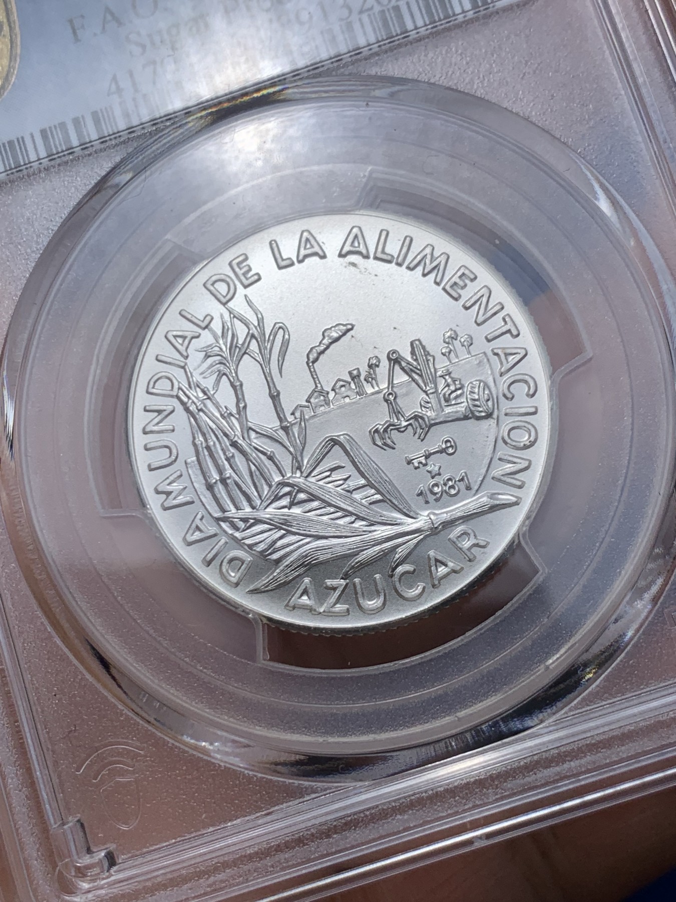 《竞宝斋》第235场-周日，周一，周二，周三 疯狂4连拍 (全场包邮) PCGS金盾 MS68 古巴1981年FAO纪念5比索银币