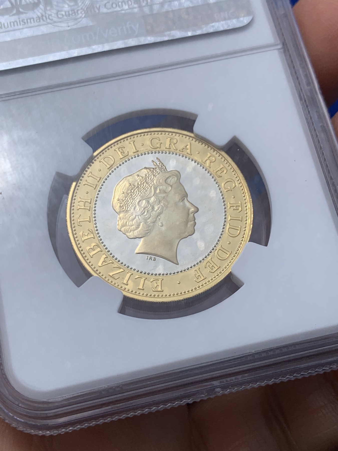 《竞宝斋》第235场-周日，周一，周二，周三 疯狂4连拍 (全场包邮) NGC-PF67UC 英国1999年橄榄球世界杯双色纪念银币