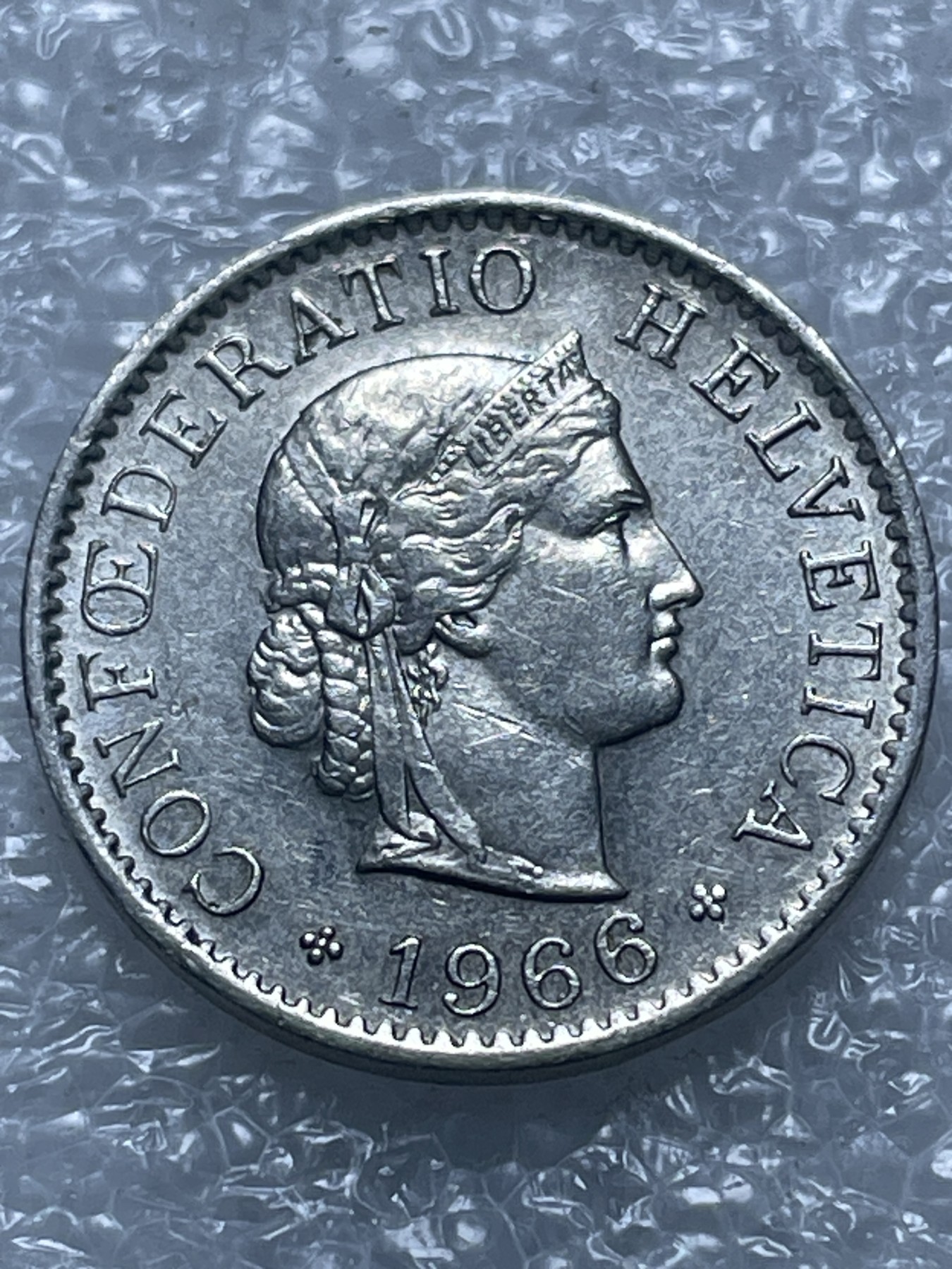 神仙姐姐散币好品专场第二十期（无佣金满邮自动发出 1966 年瑞士 5 生丁