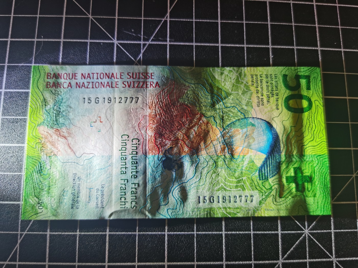 Immortal auction(精品场) 瑞士50（手版），豹子号（777），Unc