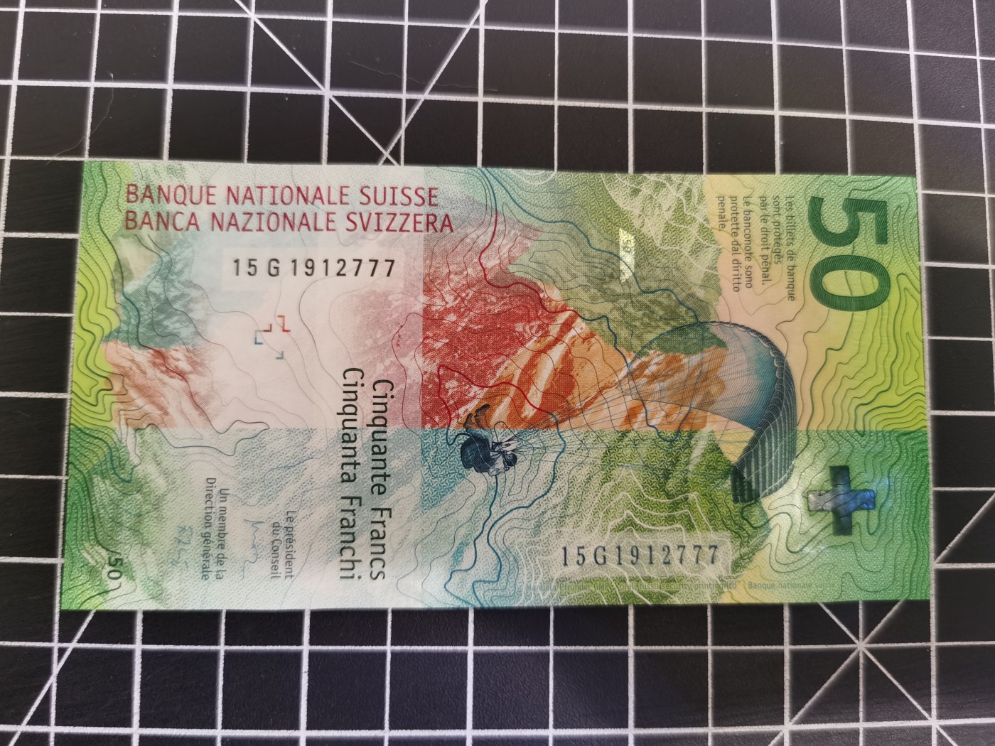 Immortal auction(精品场) 瑞士50（手版），豹子号（777），Unc