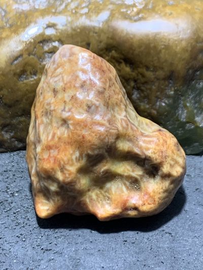 精美戈壁红皮飘花筋脉石原石一颗 - 精美戈壁红皮飘花筋脉石原石一颗