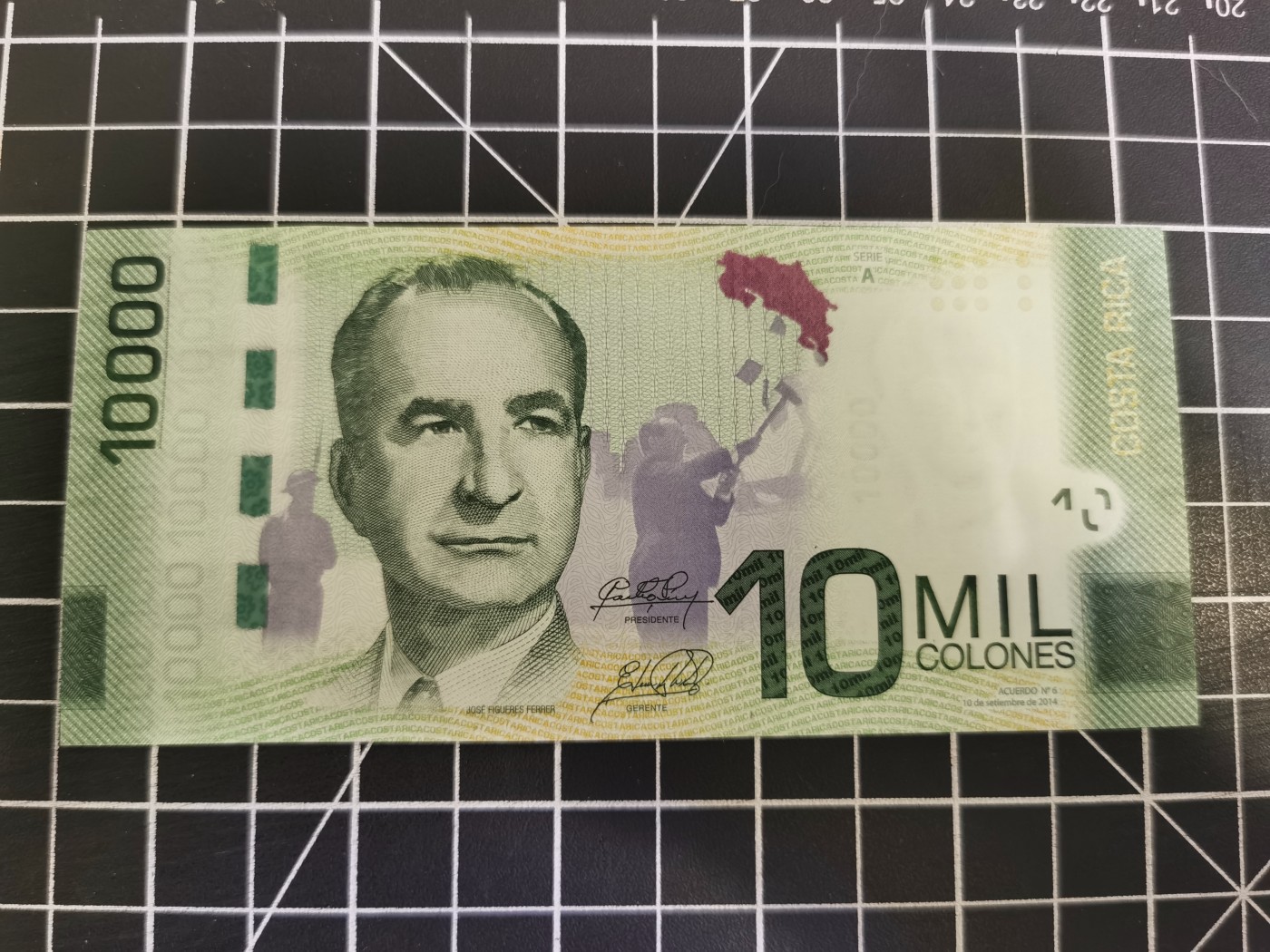 Immortal auction(精品场) 哥斯达黎加10M，纸版，A冠，Unc