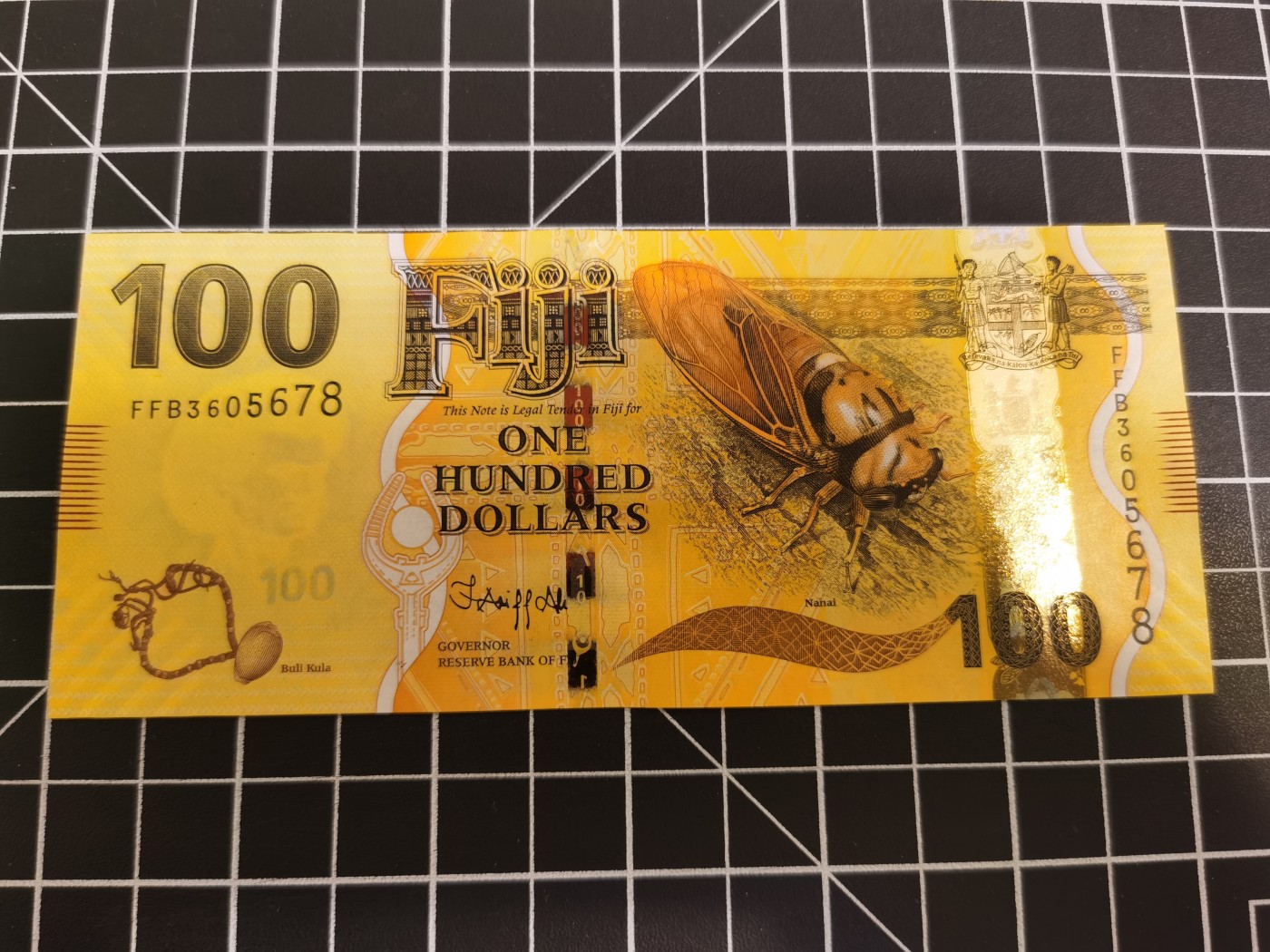 Immortal auction(精品场) 斐济100，大金蝉，Unc