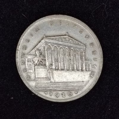 巴斯克收藏第221期 散币，纸币专场 1-2月30/31/1 号三场连拍 全场包邮 - 奥地利 1926年 1先令银币