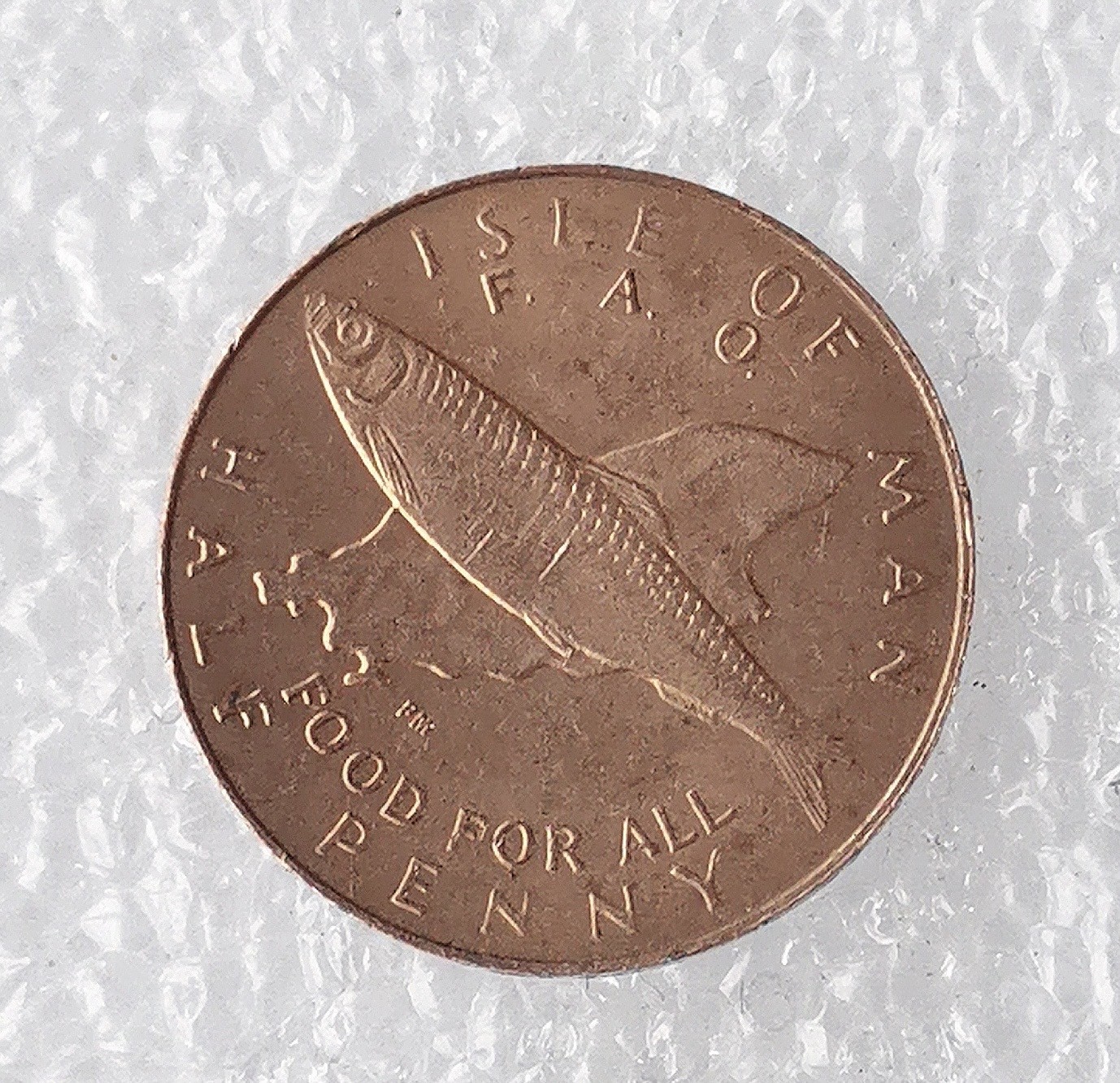 海外回流1元起拍小铺 各国钱币散币场 第7期 英属马恩岛1981年1/2便士 FAO 农粮组织