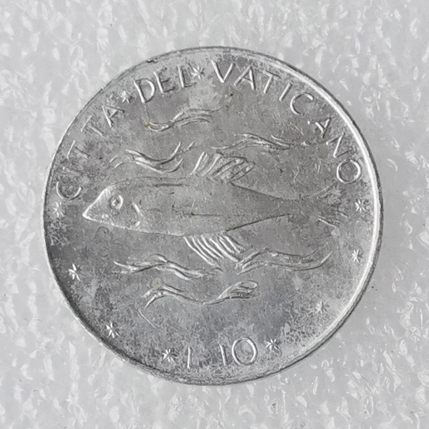 海外回流1元起拍小铺 各国钱币散币场 第7期 梵蒂冈早期10里拉铝币