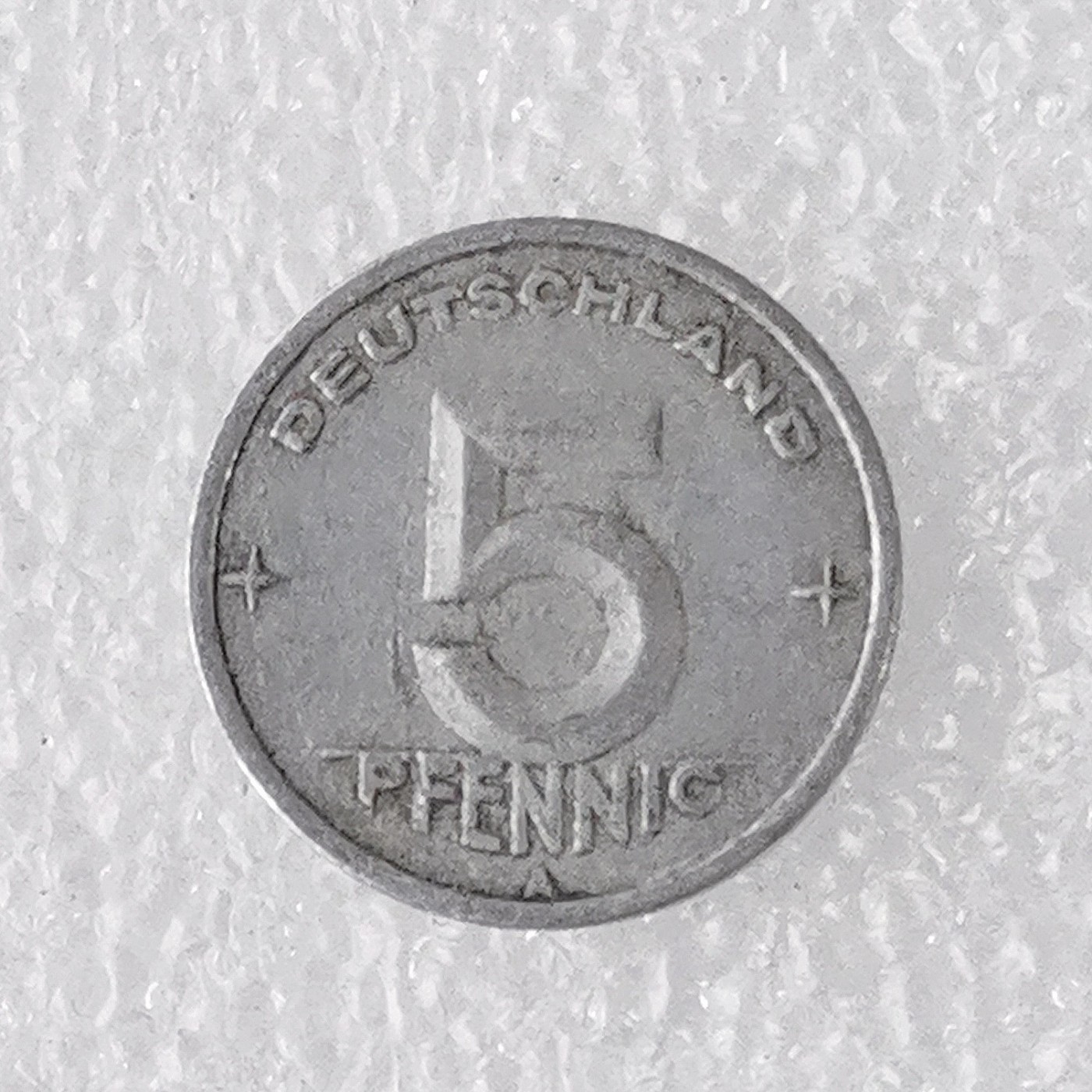 海外回流1元起拍小铺 各国钱币散币场 第7期 东德民主德国1948年5芬尼铝币A厂