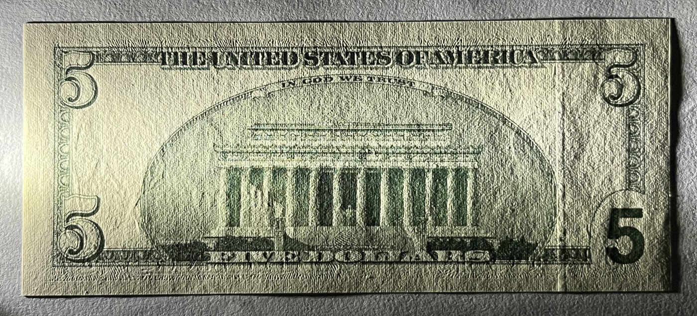 Chase Auction 第22期 - - 外钞、民国钞和人民币混合场！ 2006版 5美元 大头版 德克萨斯州Fort Worth第二印钞厂印刷
