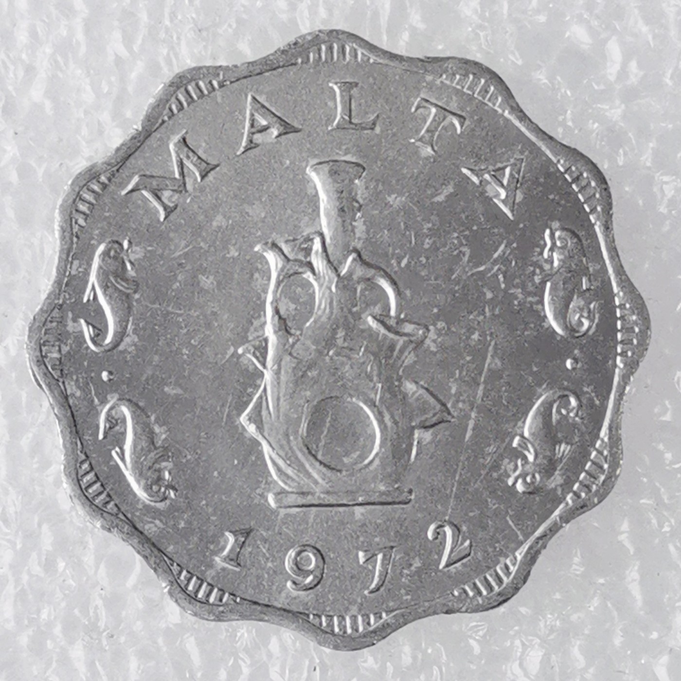 海外回流1元起拍小铺 各国钱币散币场 第7期 马耳他1972年5米尔铝币