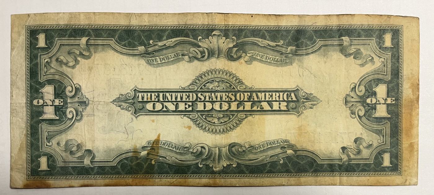 Chase Auction 第22期 - - 外钞、民国钞和人民币混合场！ 1923版 1美元 银币券 Silver Certificate 大票幅 一个世纪前的回忆 