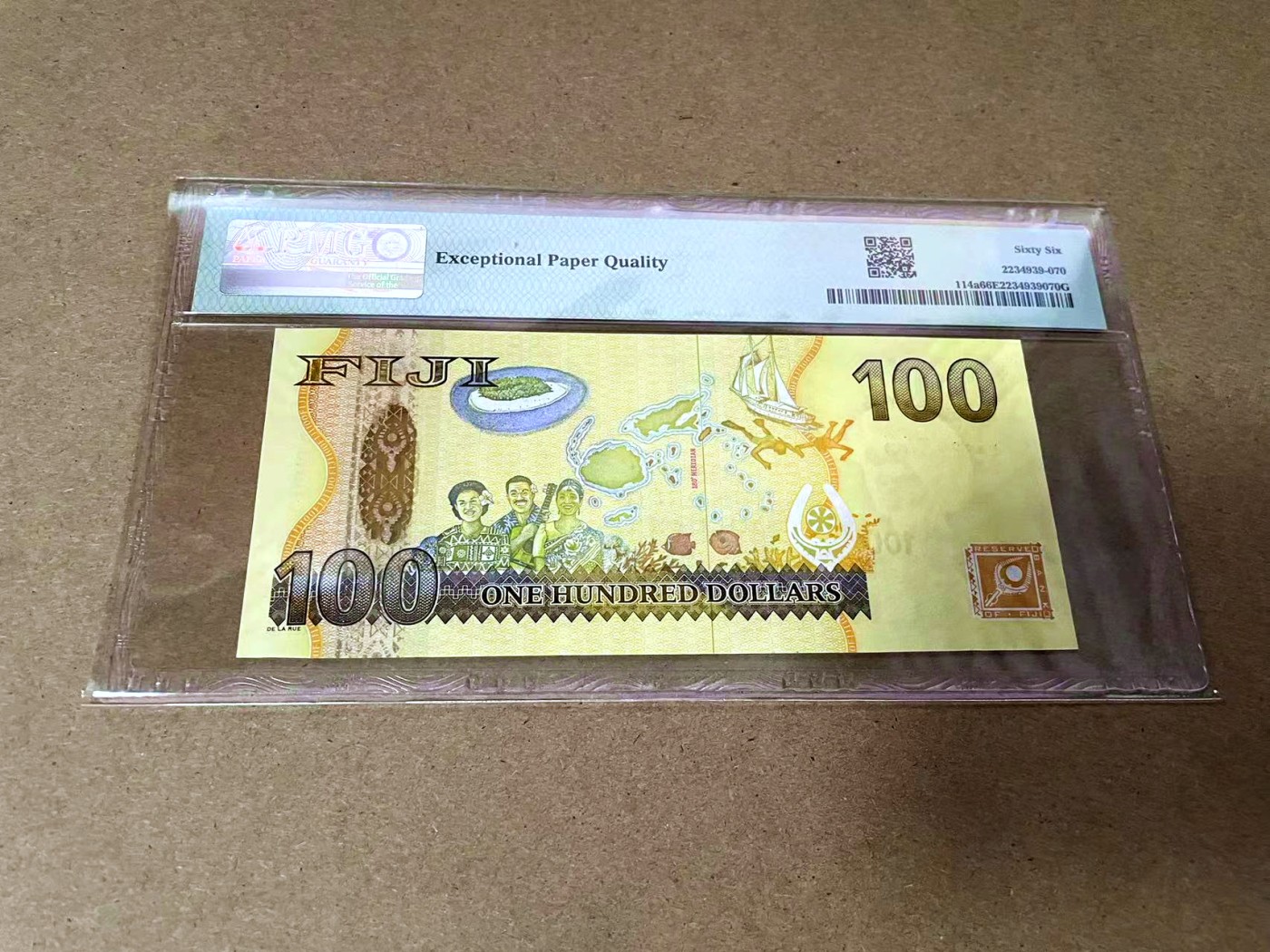 【Blue Auction】✨世界纸币精拍第425期【精】 斐济 2007年100元 女王 PMG66EPQ 